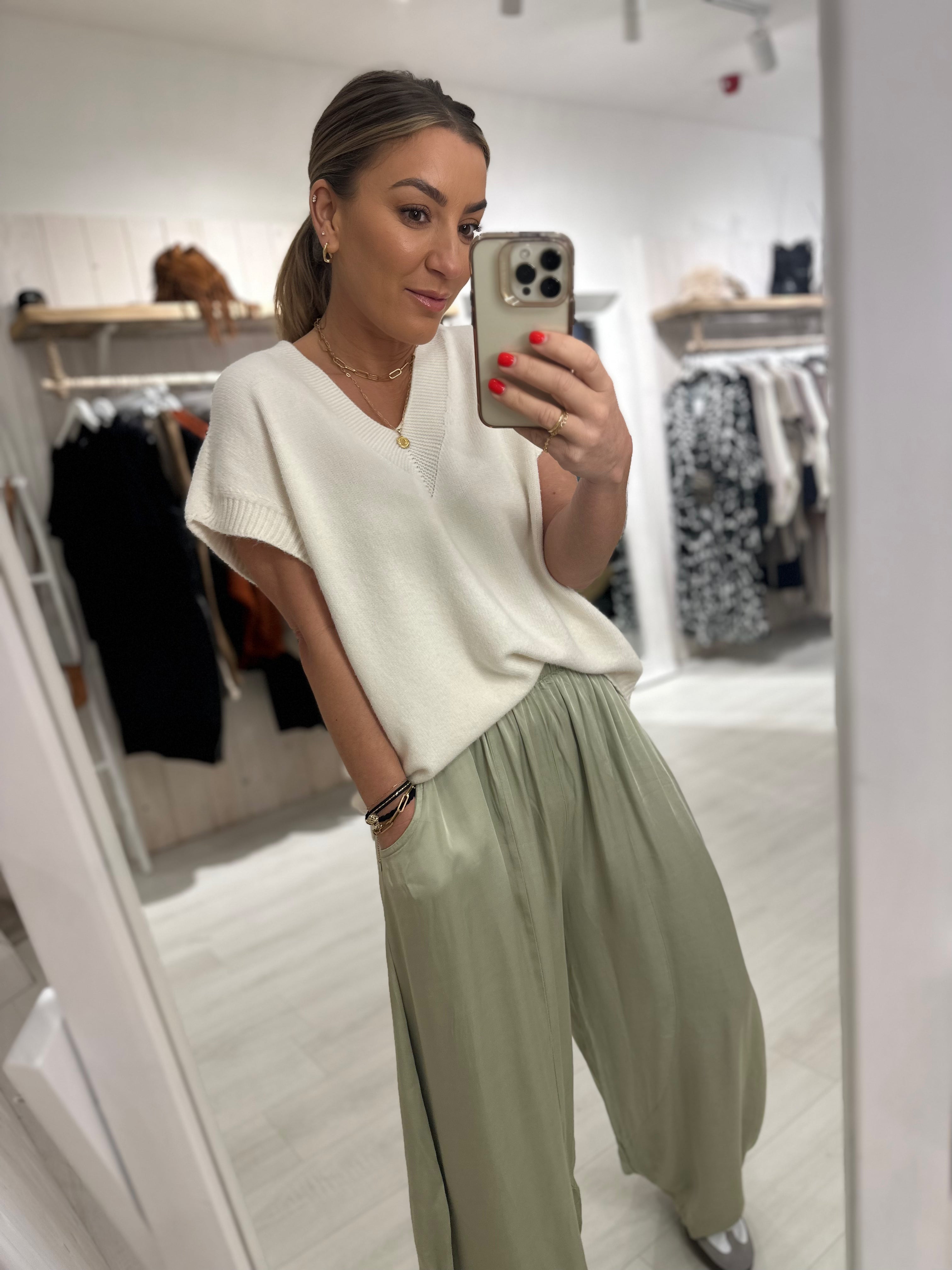 Luxe Oversized V-Neck Tank