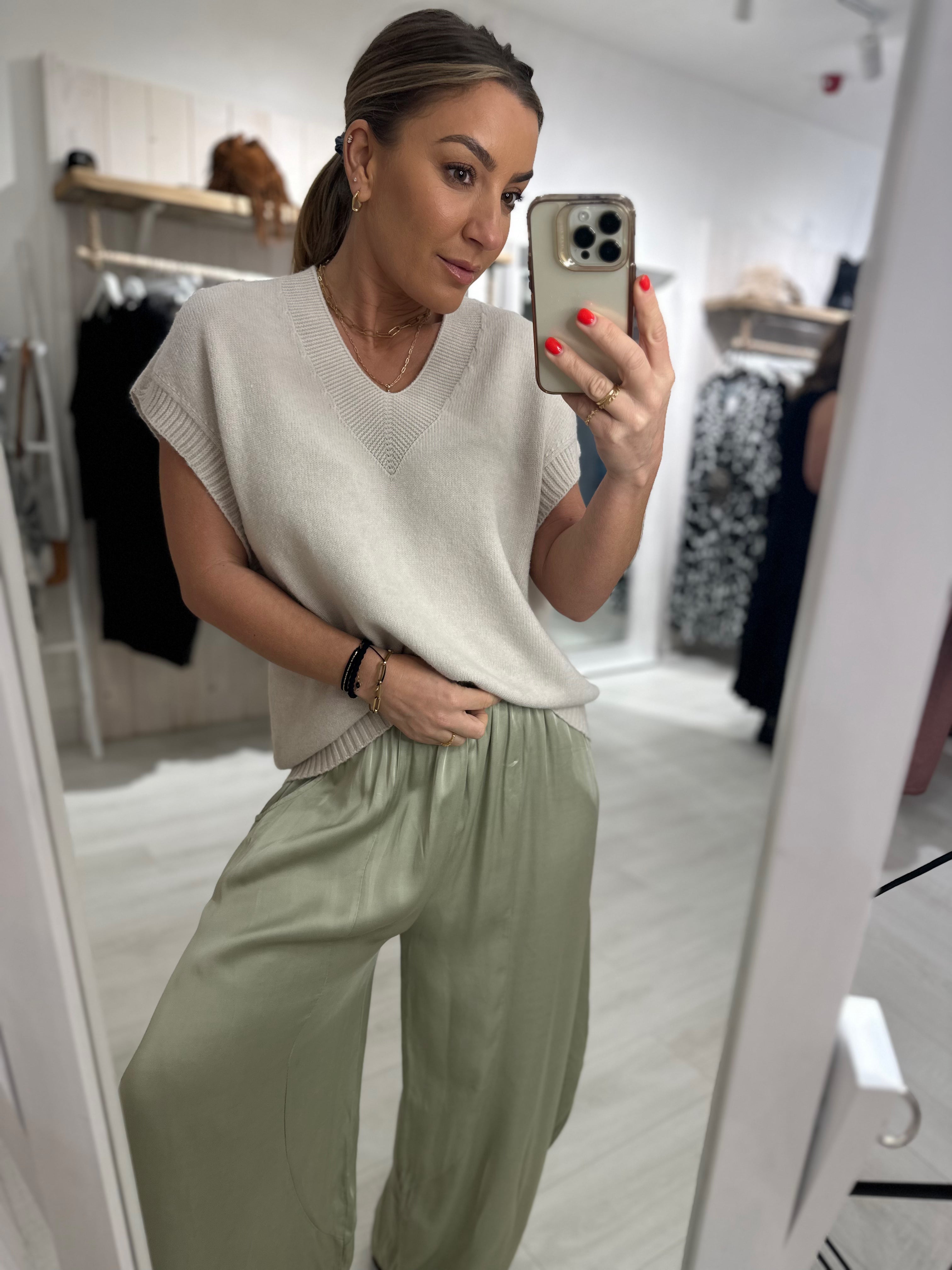 Luxe Oversized V-Neck Tank