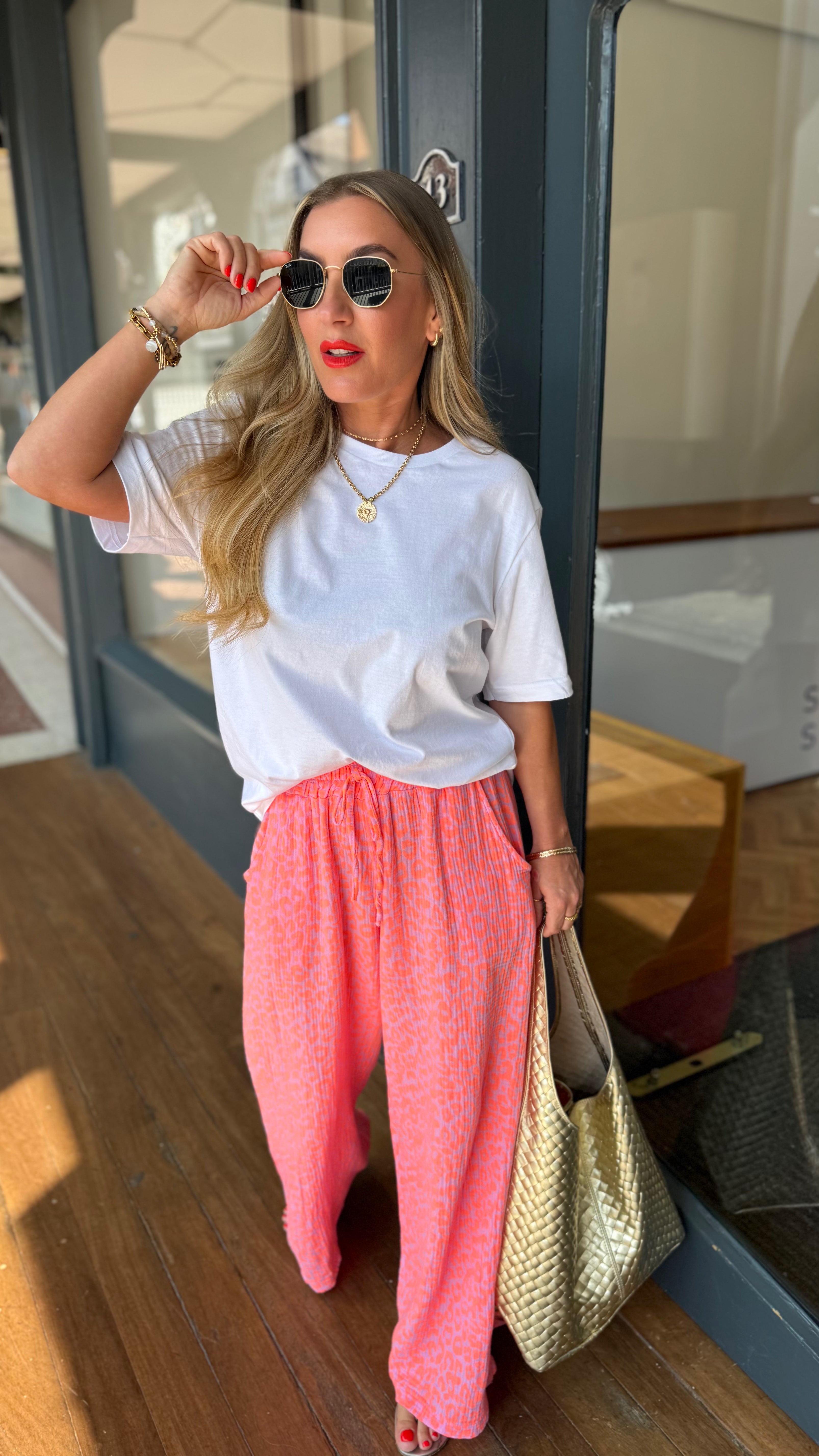 Rachelle Print Cheesecloth Trouser