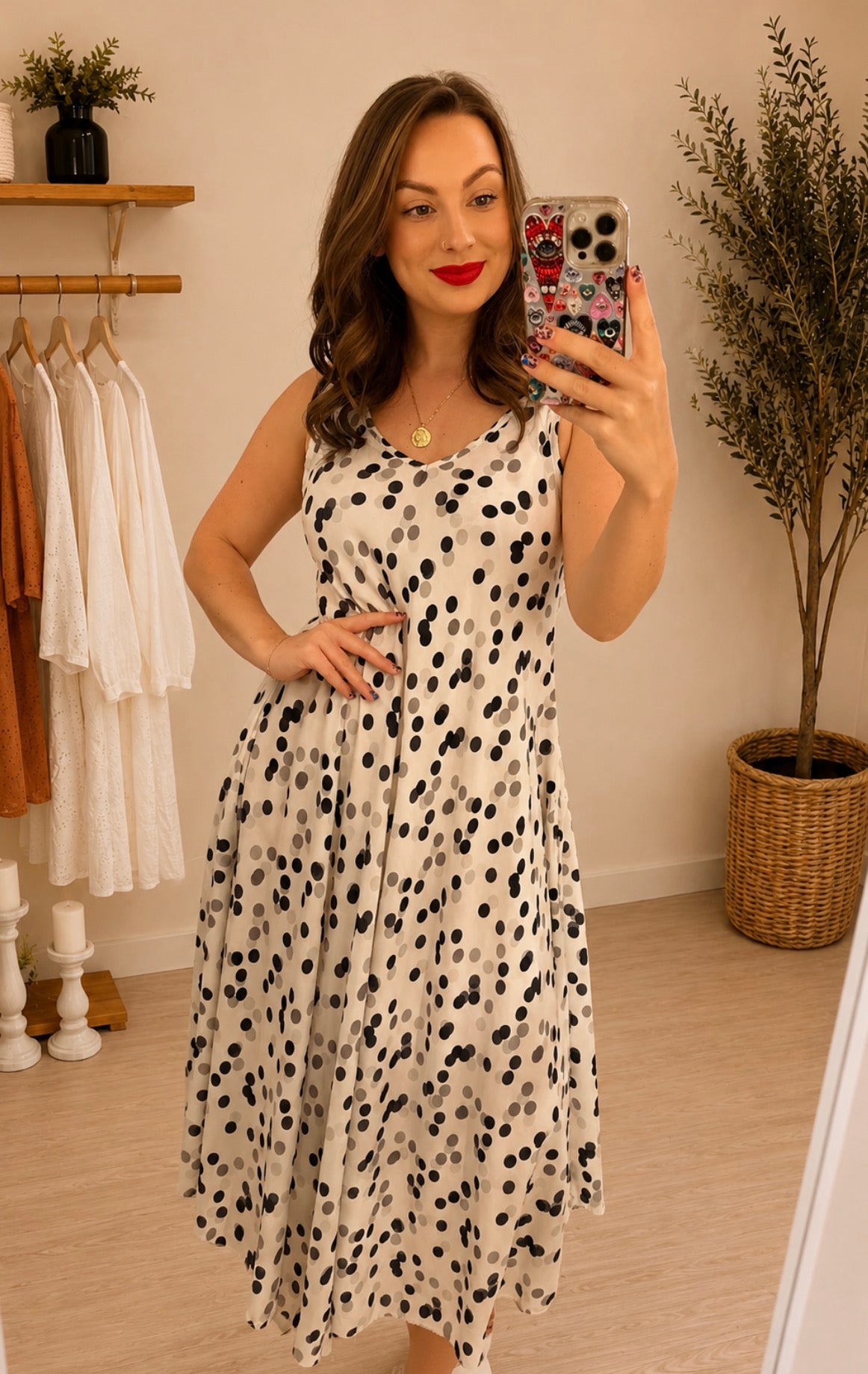 Polly Polka Dot Maxi Dress