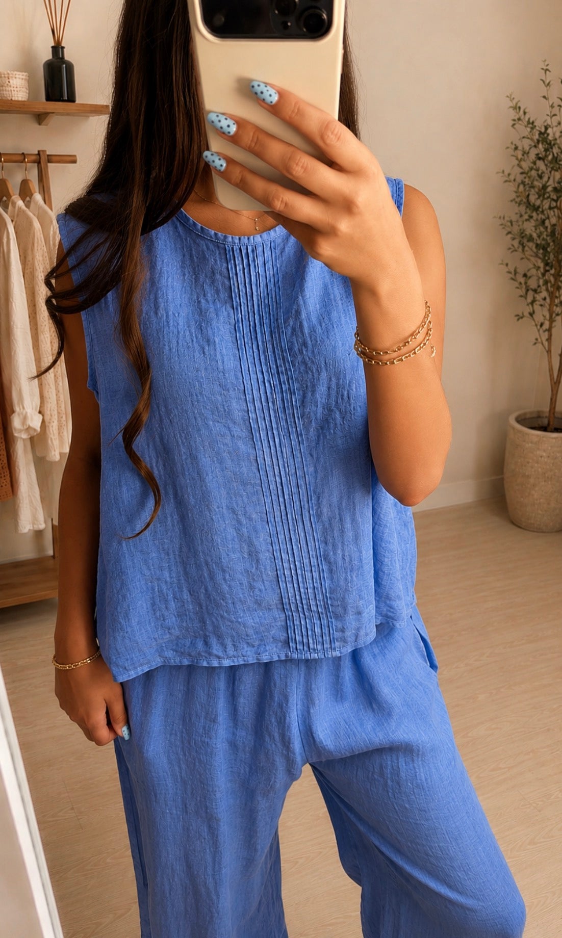 Polly Pleat Detail Top
