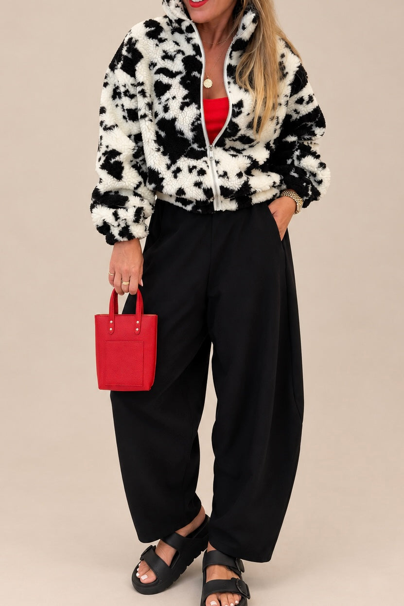 Cow Print Fleece