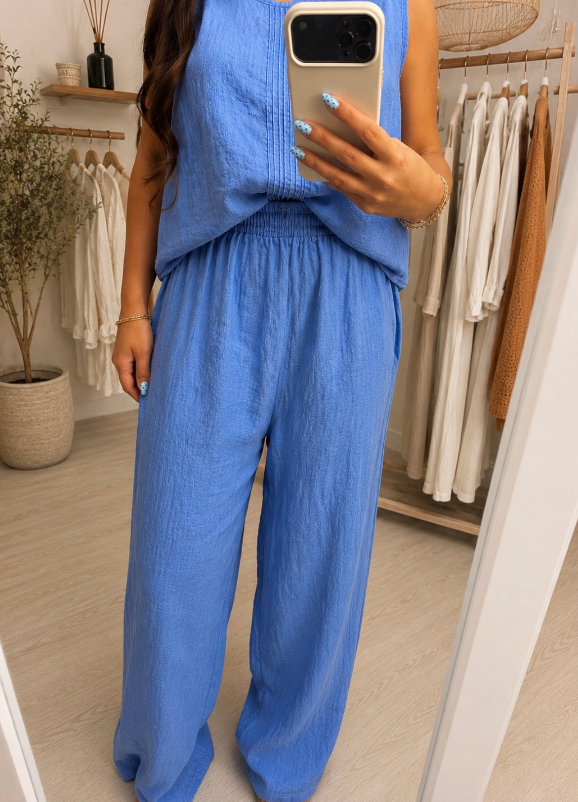 Polly Pleat Detail Trousers