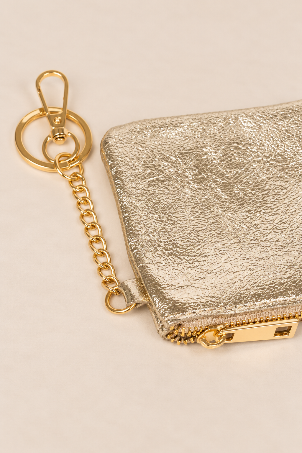 Vittoria Italian Leather Clip On Purse