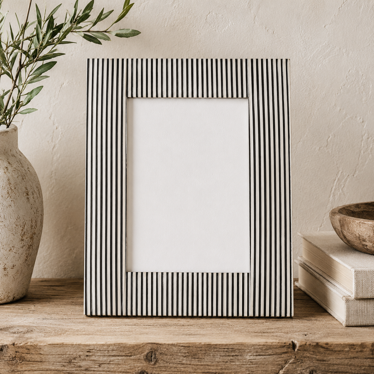 Mono Stripe Photo Frame