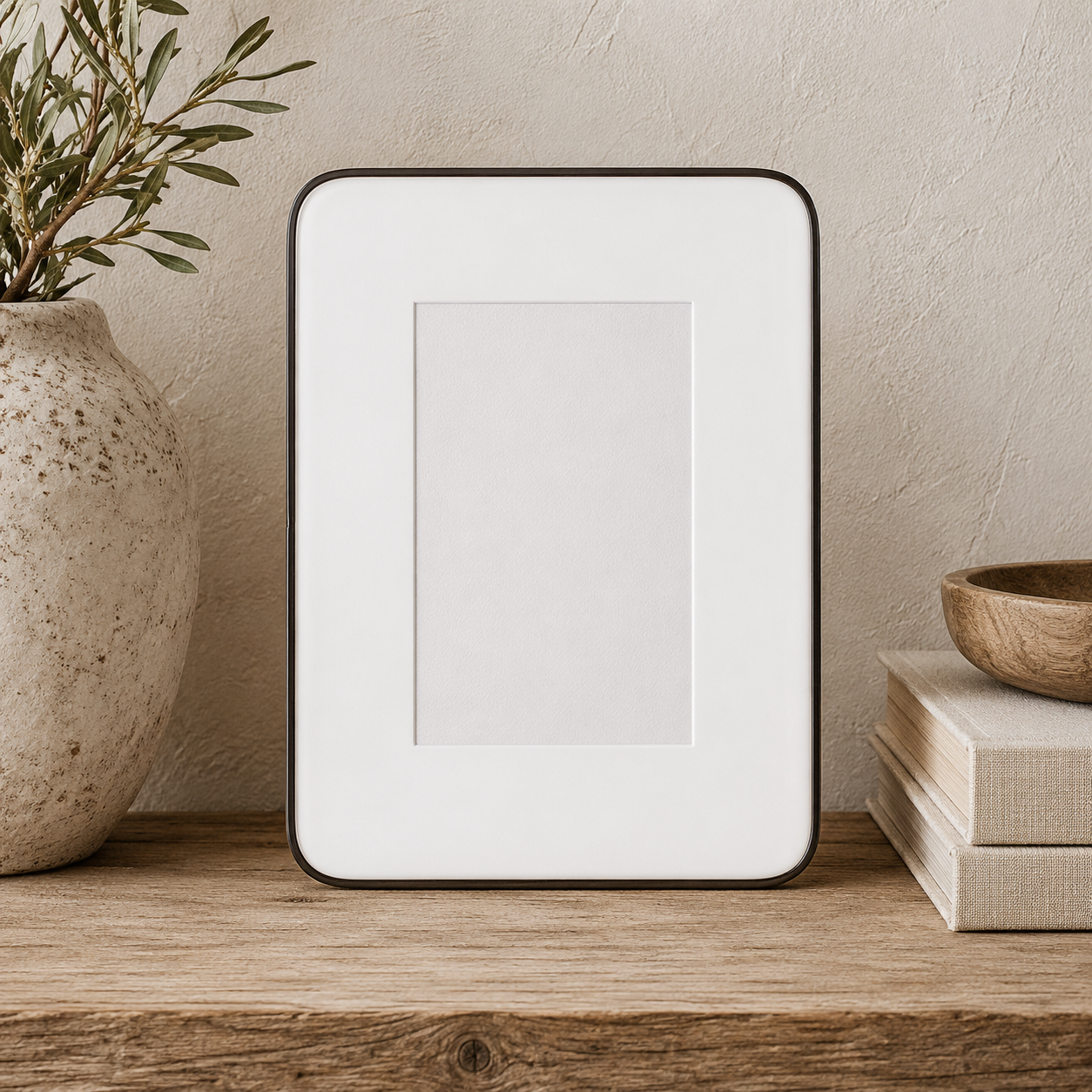 Small Black Curved Edge Photo Frame