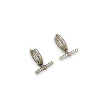 T Bar Pendant Fine Huggie Earring
