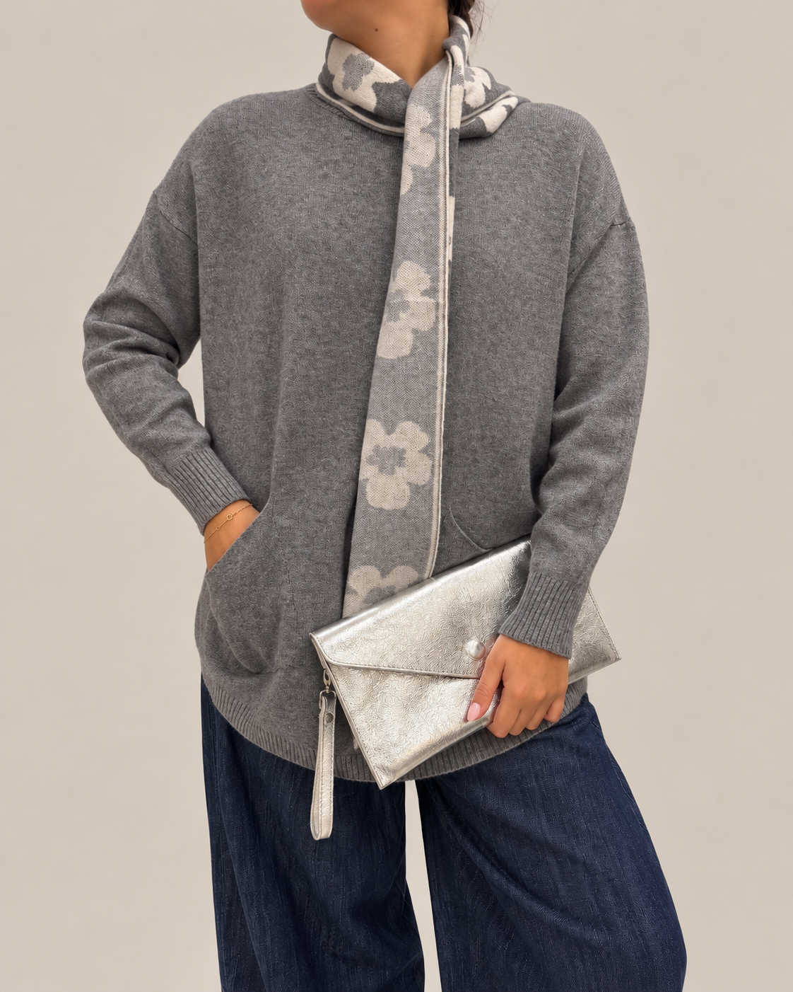 Daisy Scarf Jumper