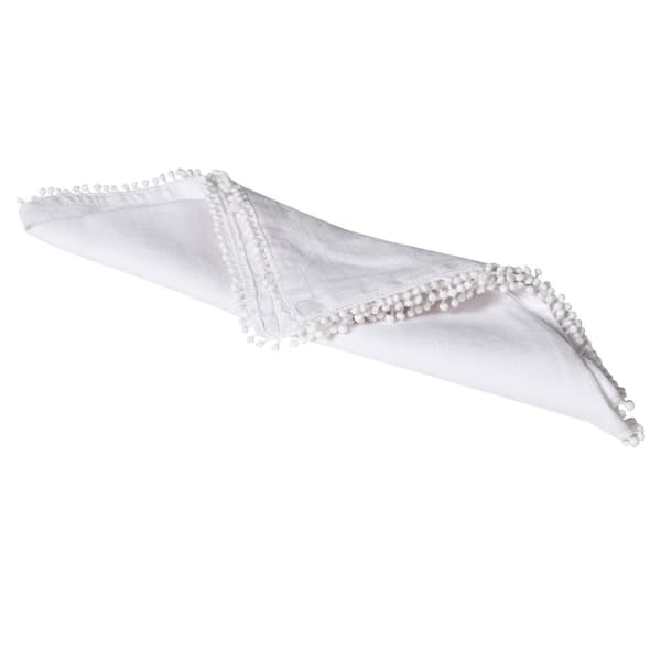 Set of 4 White Napkins