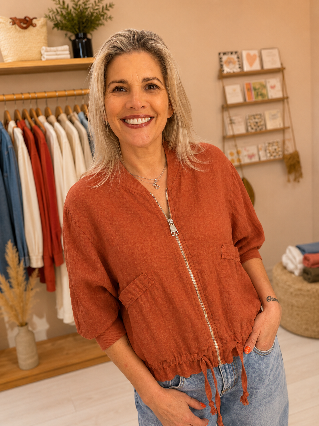 Peony Bomber Jacket