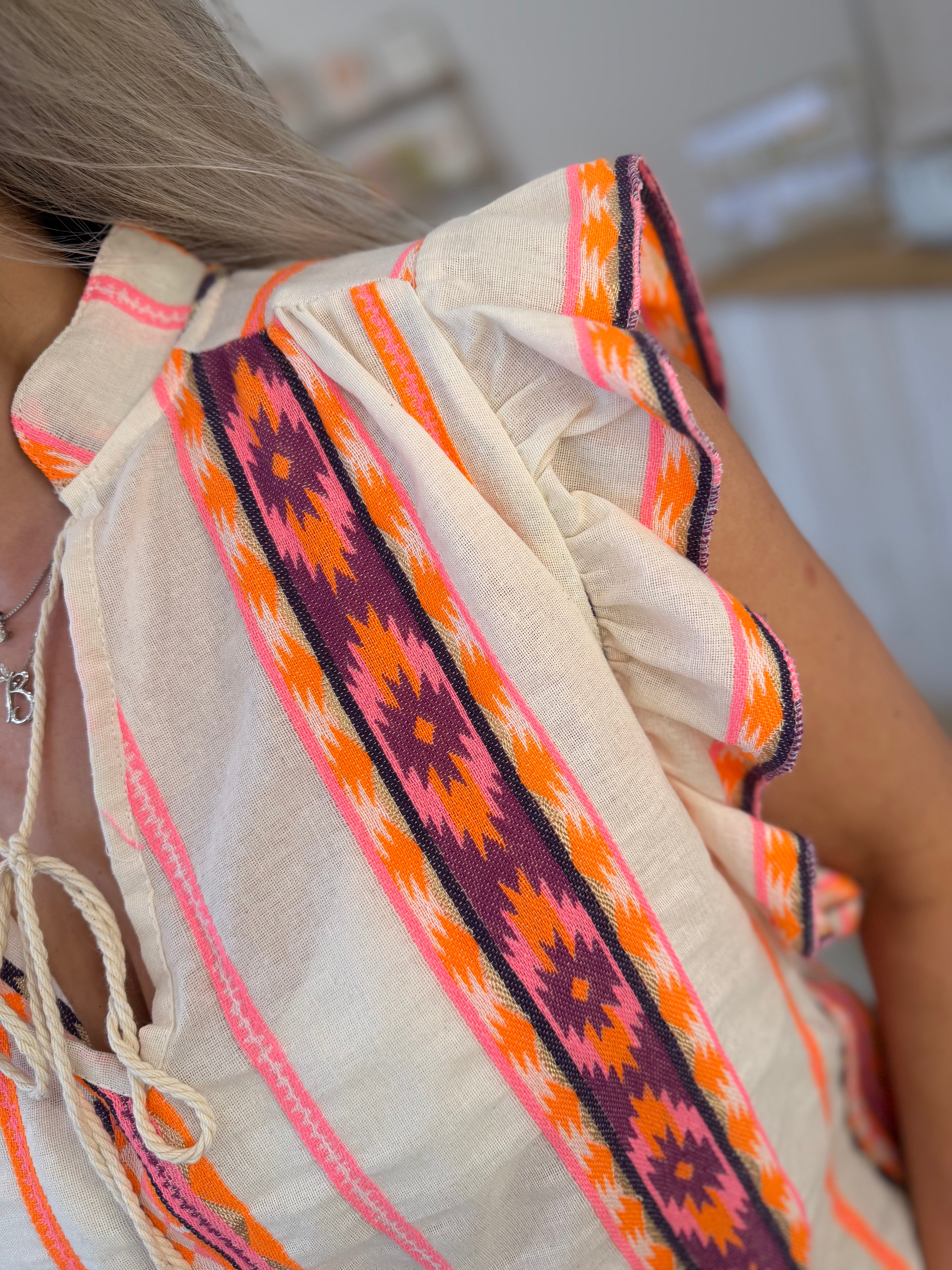 Lexi Aztec Frill Vest