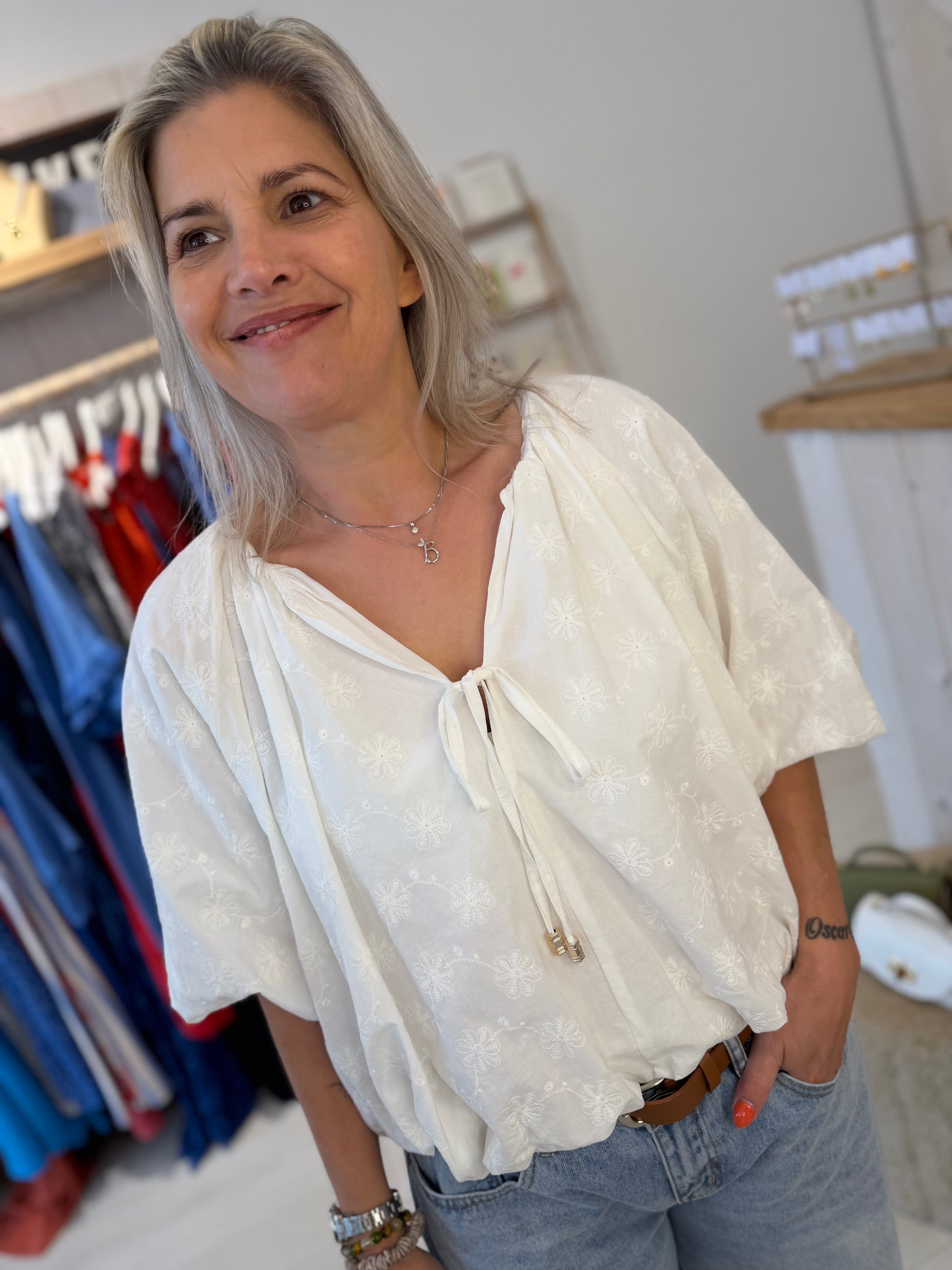 Talia Embroidered Blouse