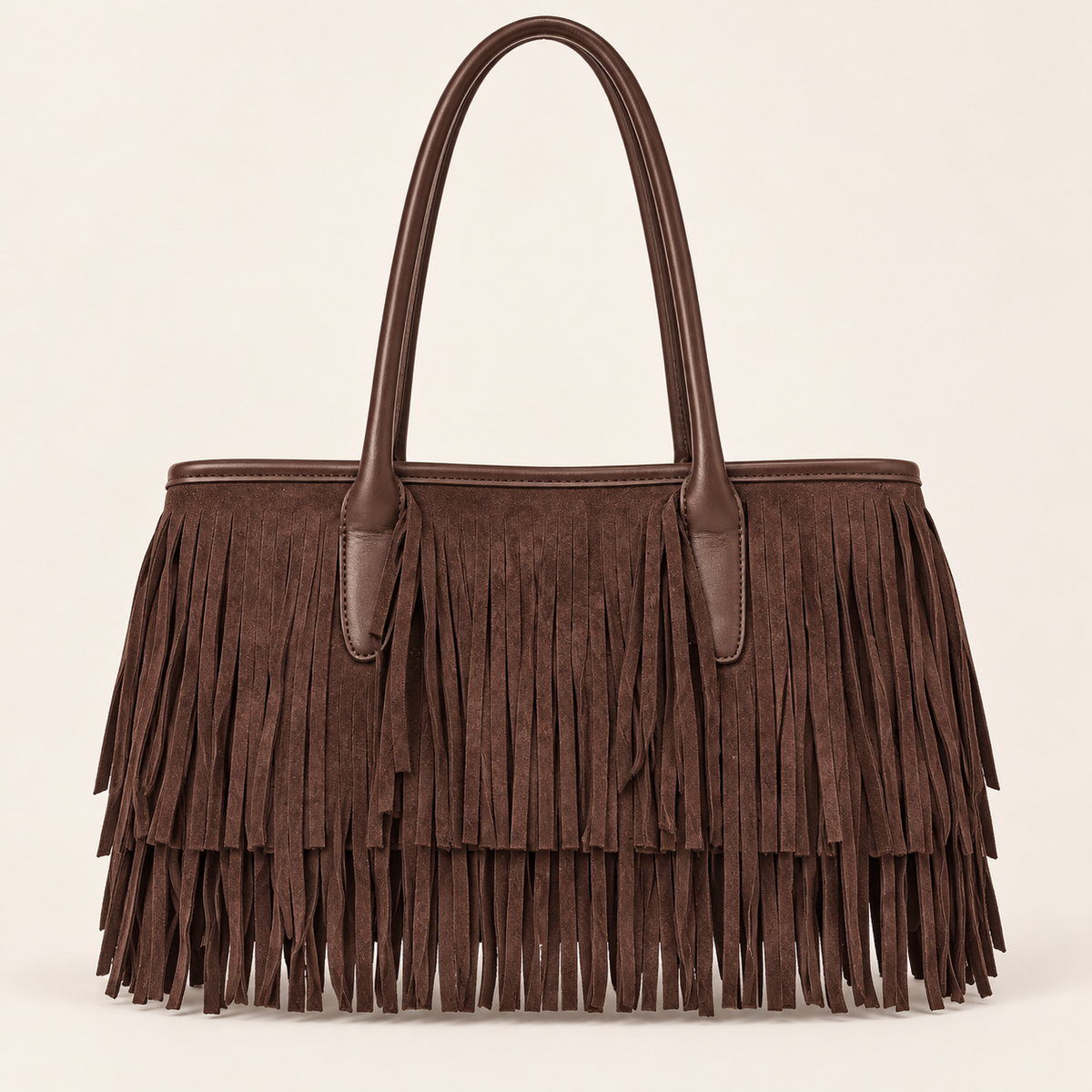 Double fringe Suedette Bag