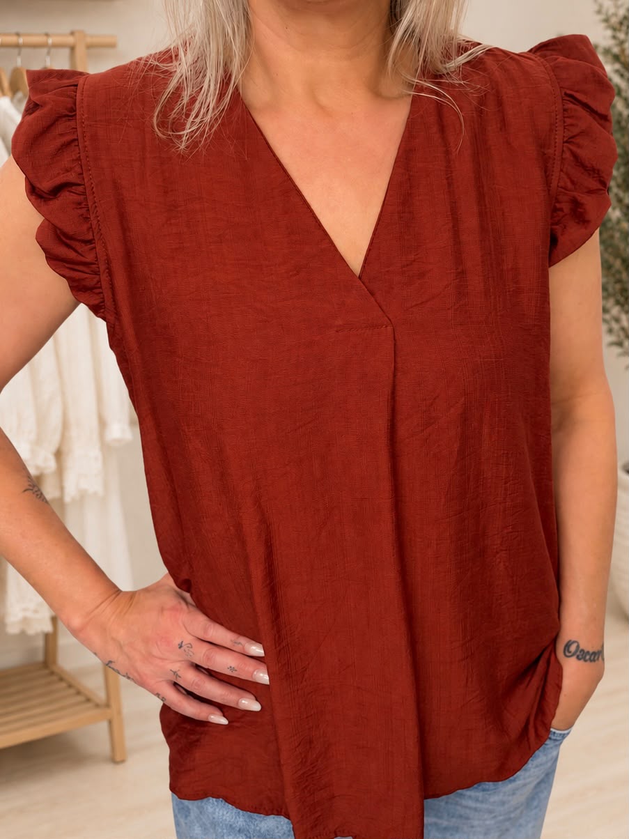 Emma Frill Sleeve Top