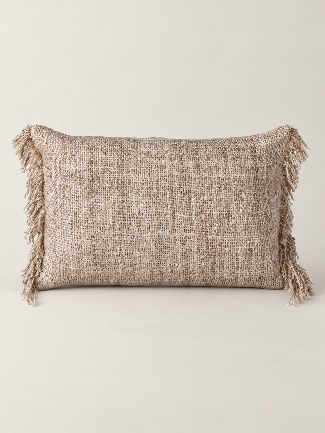 Woven Cotton Fringed Cushion