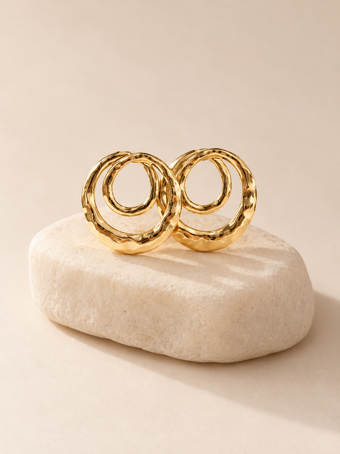 Hammered Spiral Earrings