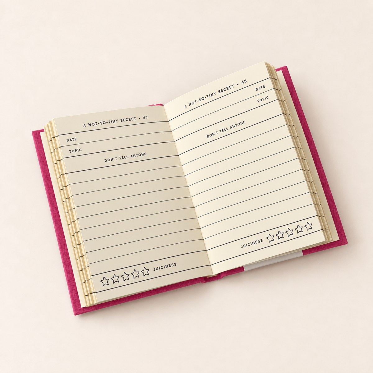 Tiny not-so-tiny secrets book
