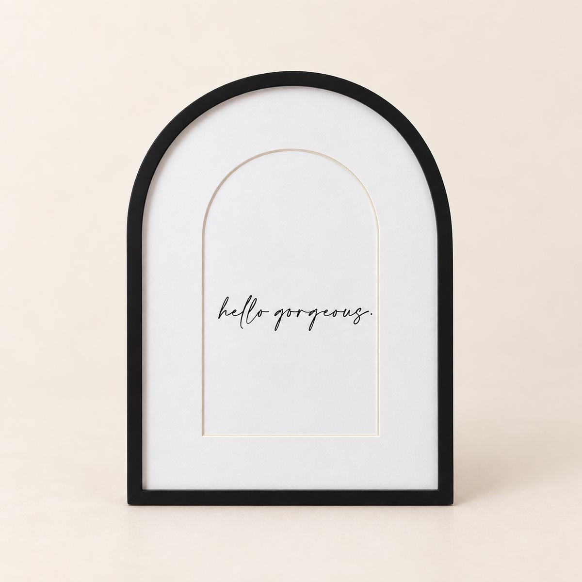 Black Arched Frame