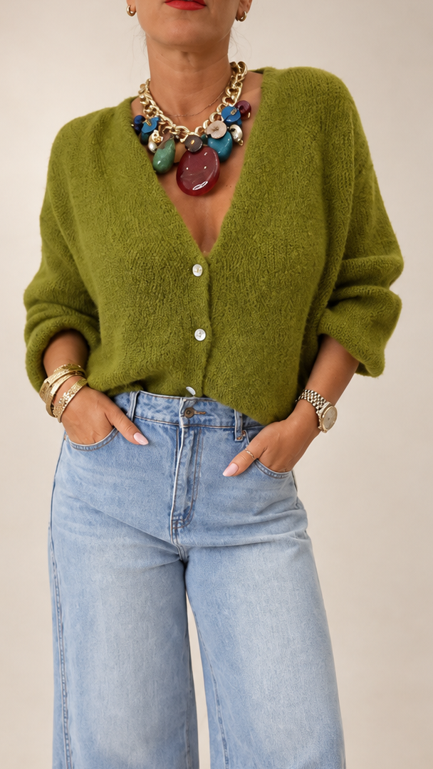 Maddie Mohair Long Sleeved Cardigan
