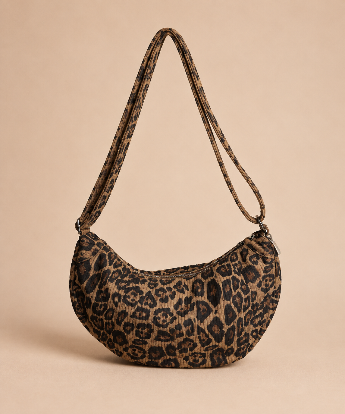 Leopard Cord Crossbody Bag