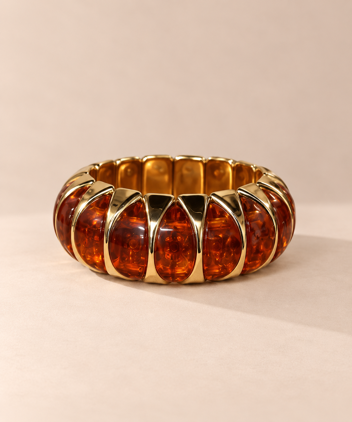 Amber Elasticated Bracelet