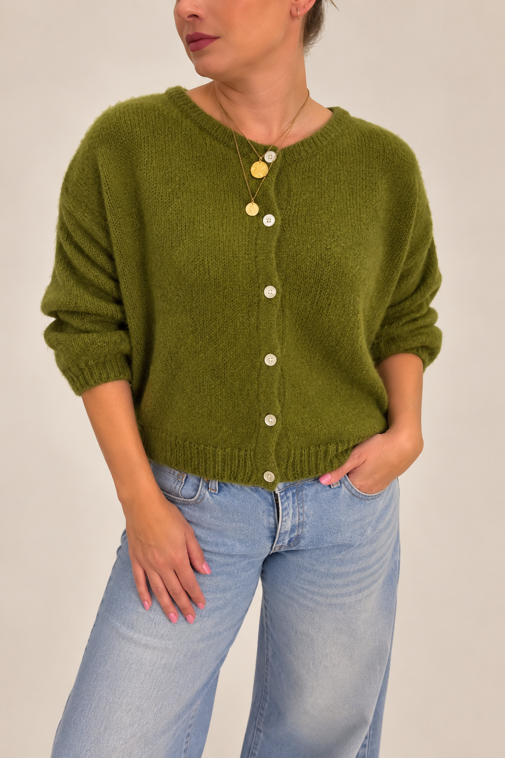 Maddie Mohair Short Sleeved Cardigan