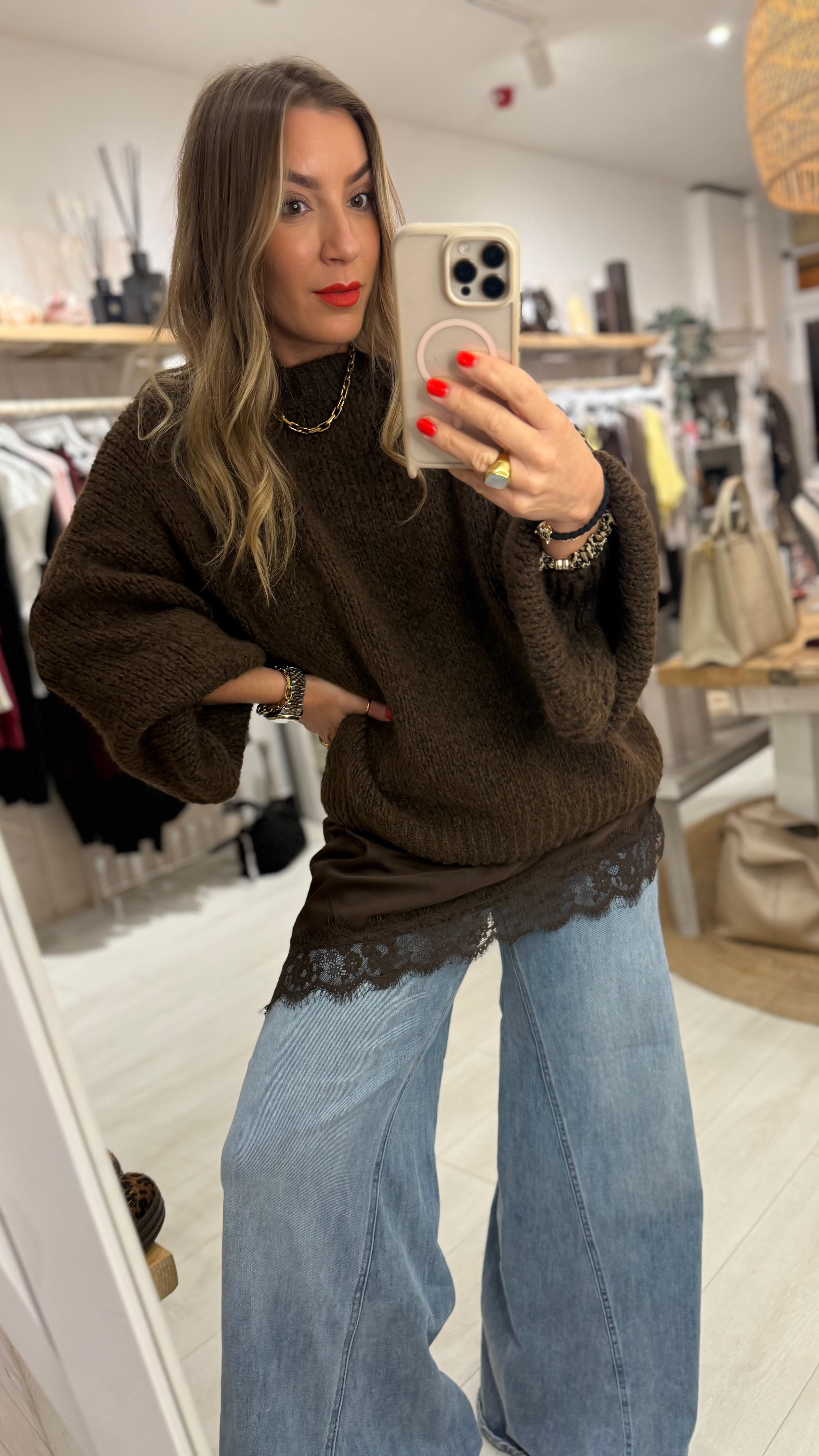 Serene Satin Lace Cami