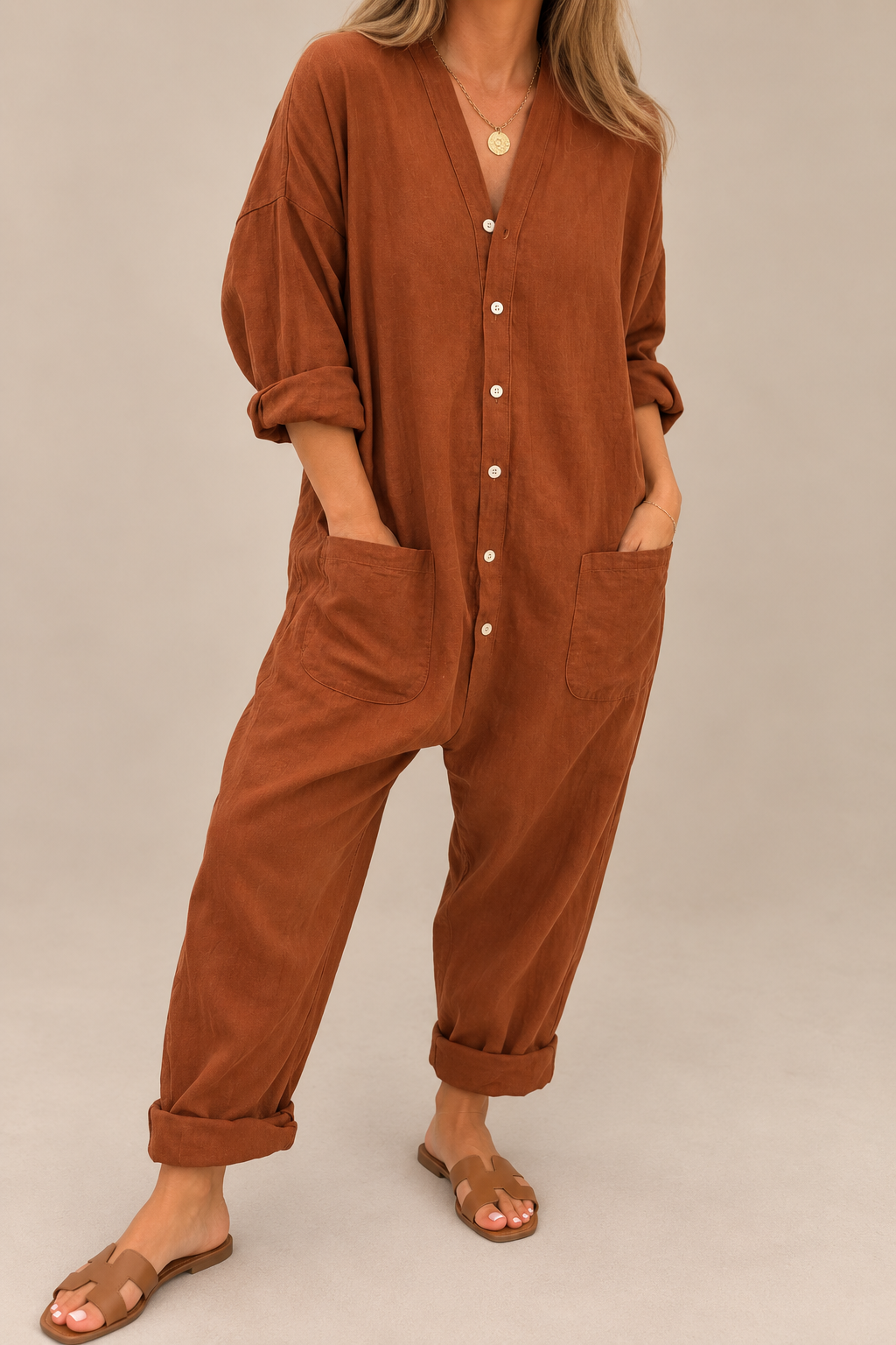 Soraya Linen Boiler Suit