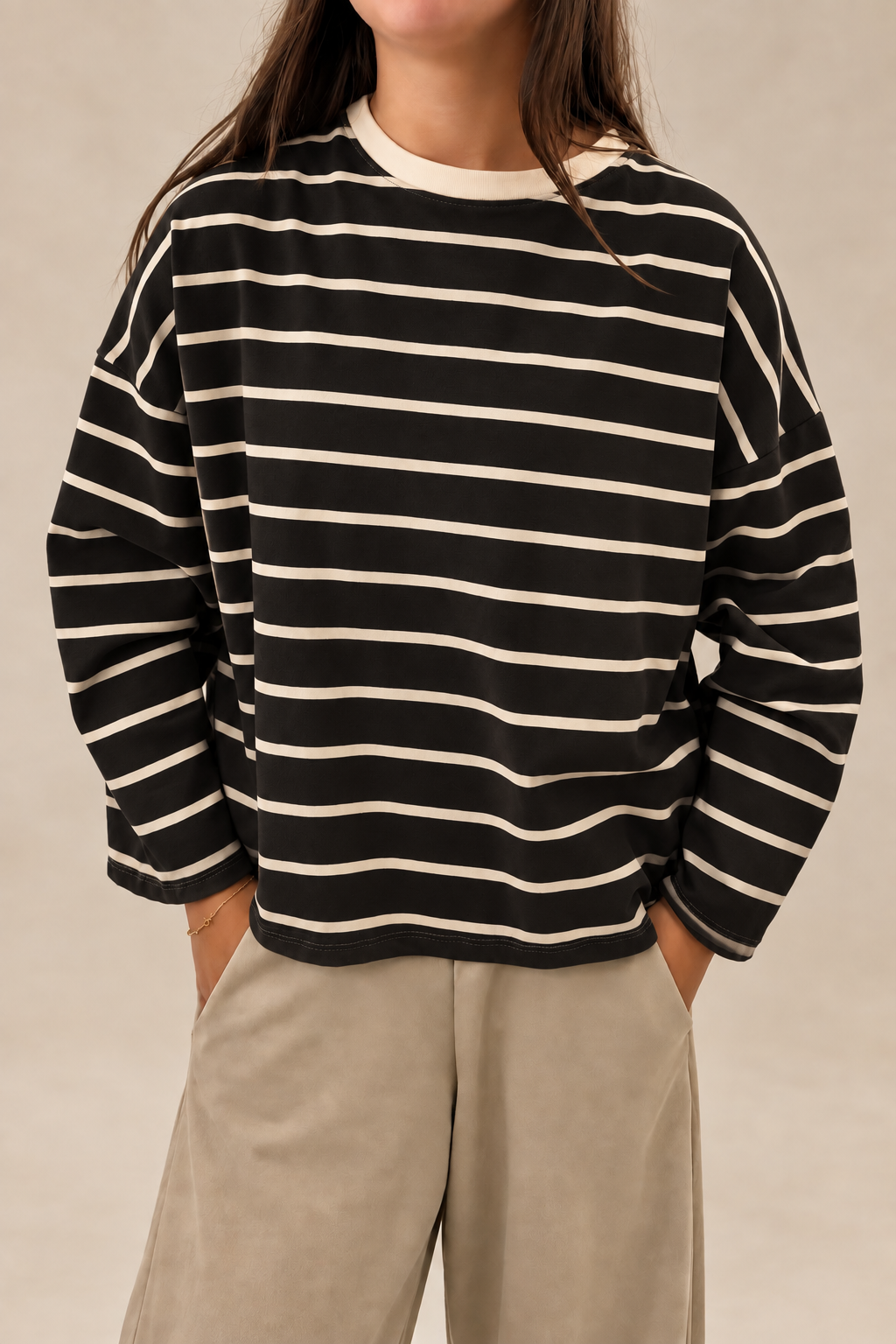 Sissy Stripe Long Sleeved Tee