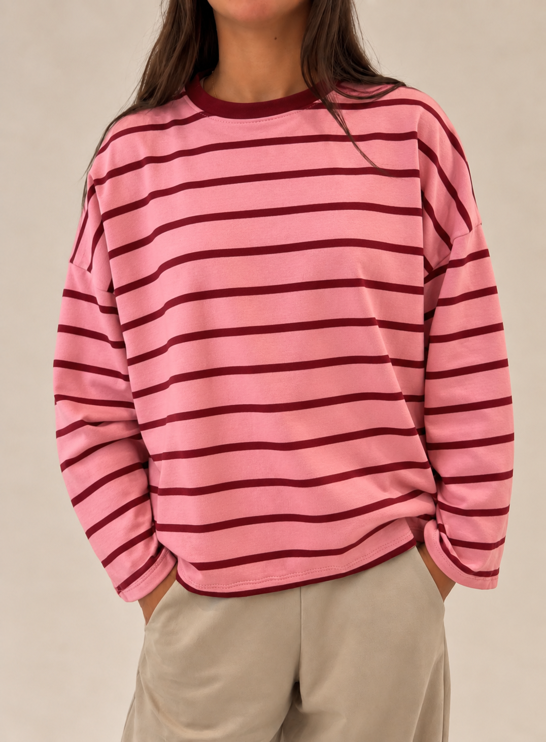 Sissy Stripe Long Sleeved Tee