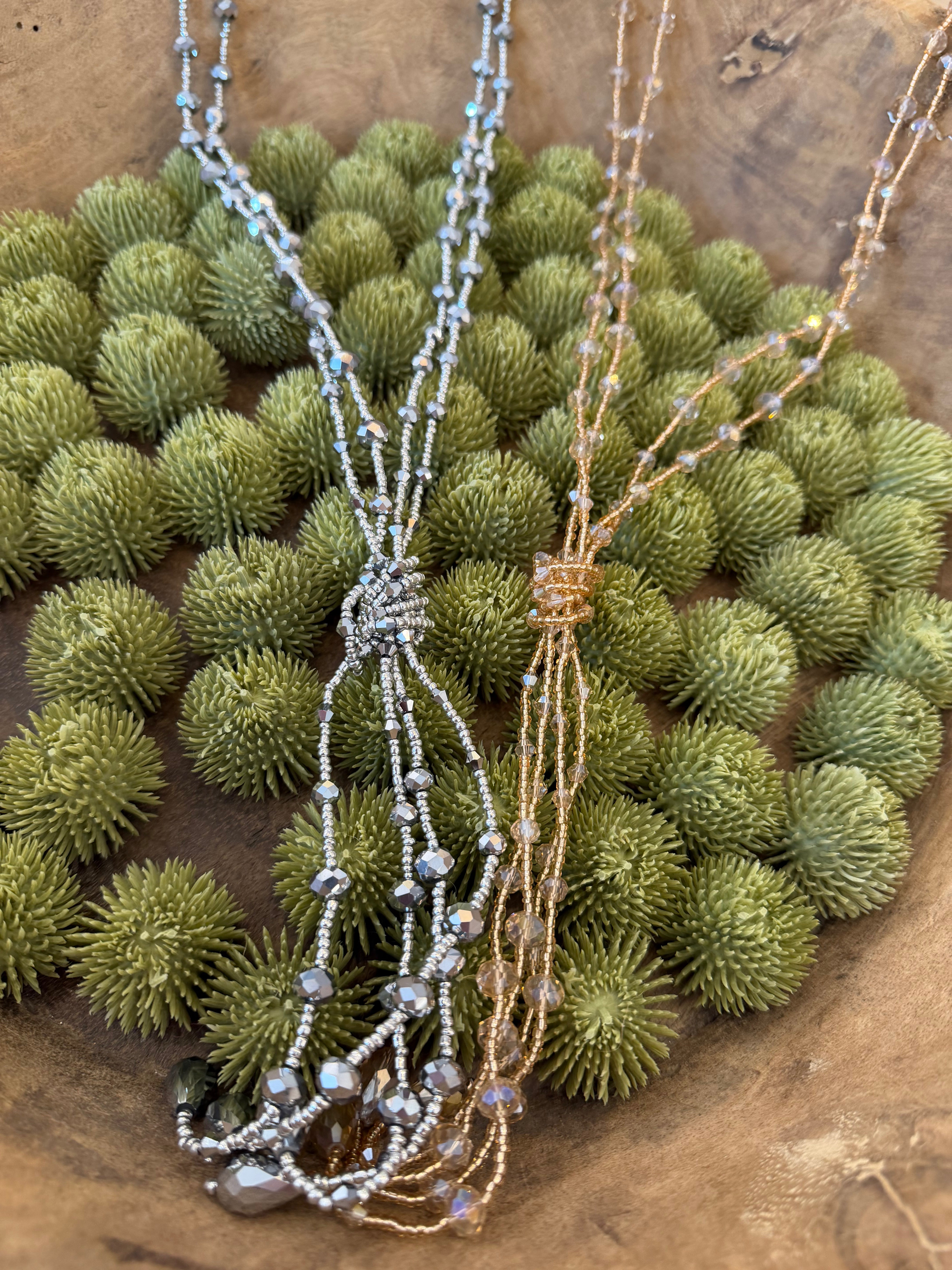 Knotted Bead Necklace