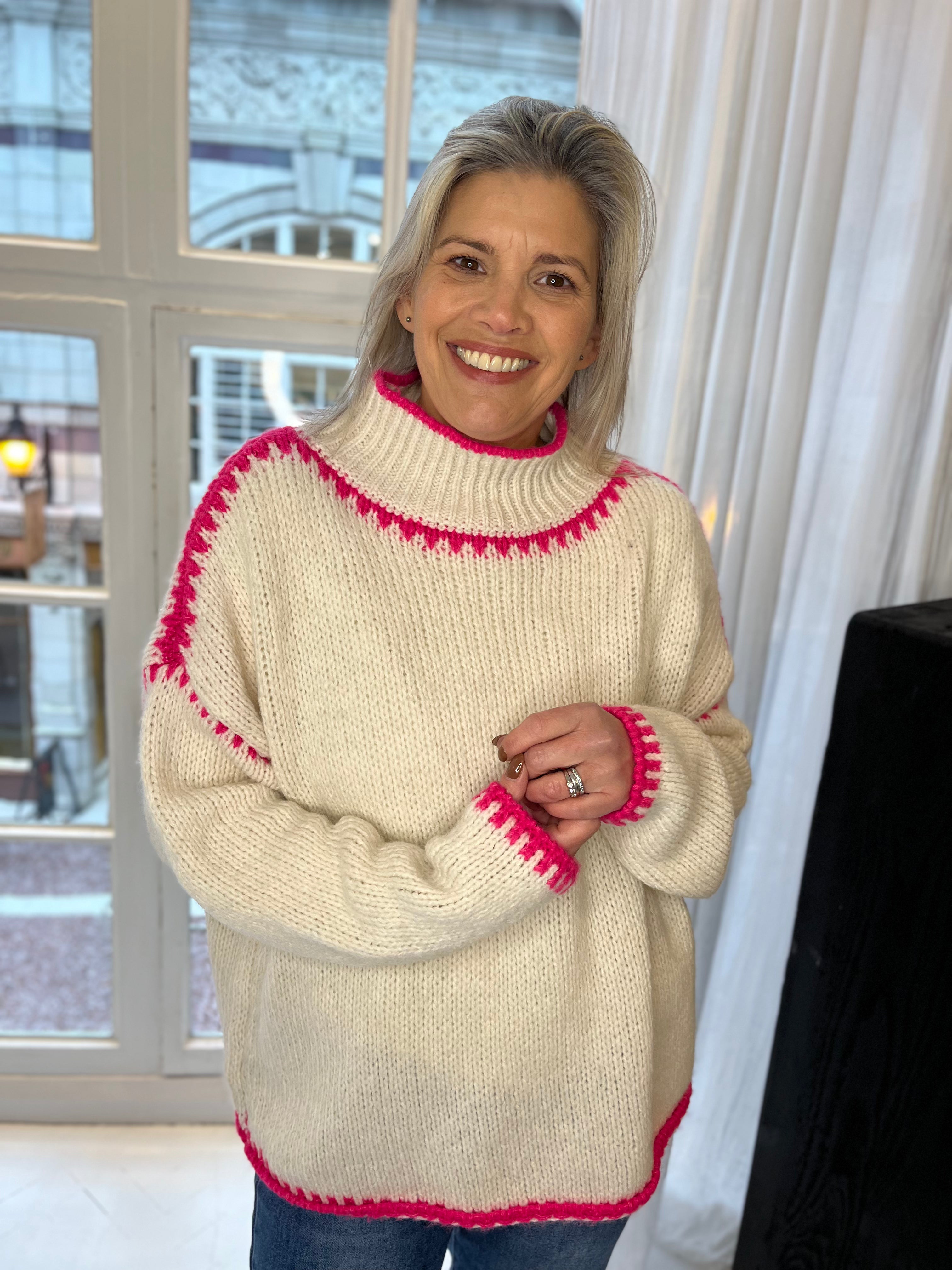 Lumi Contrast Hem Knit