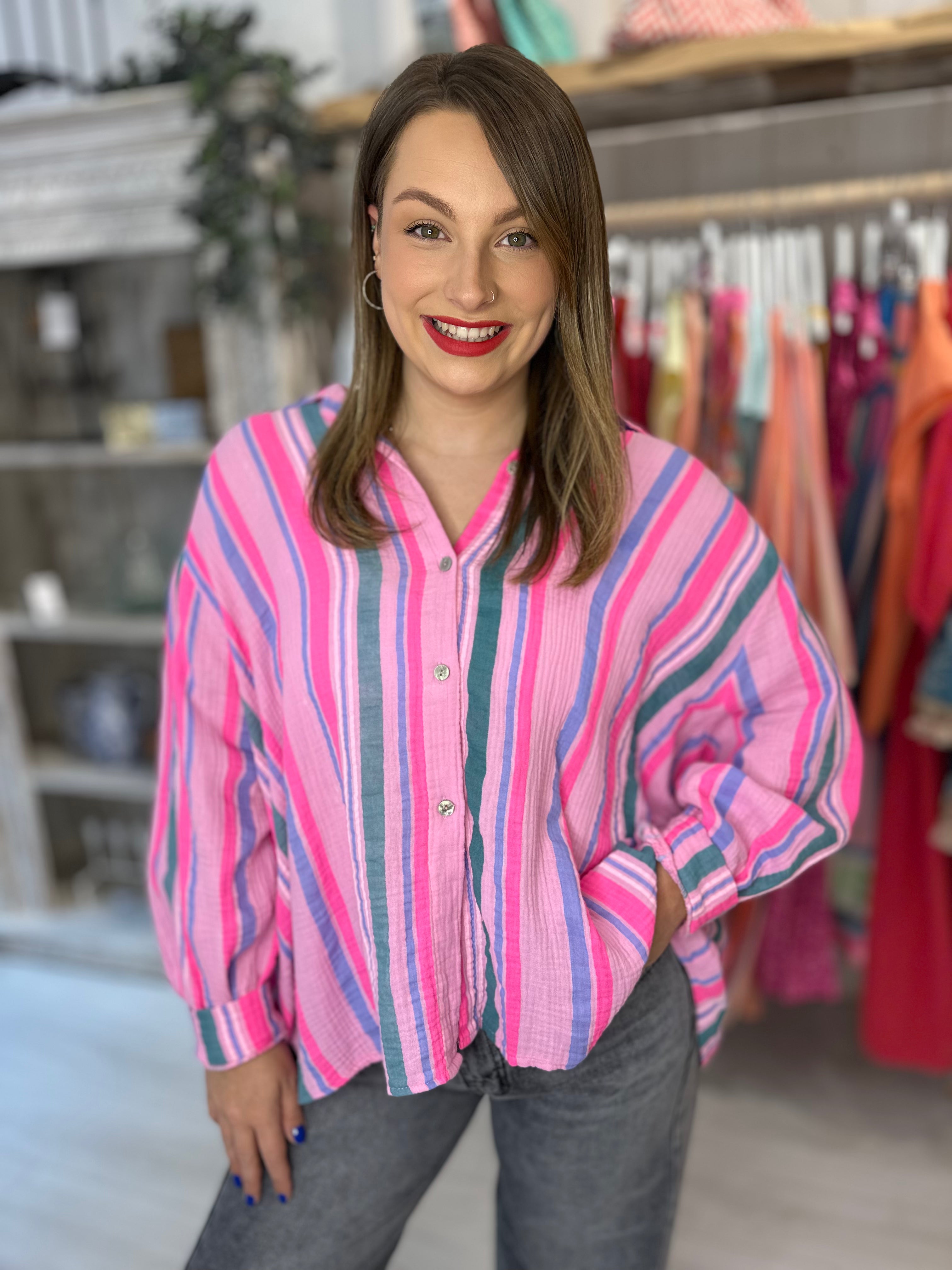 Eliza Striped Cheesecloth Shirt