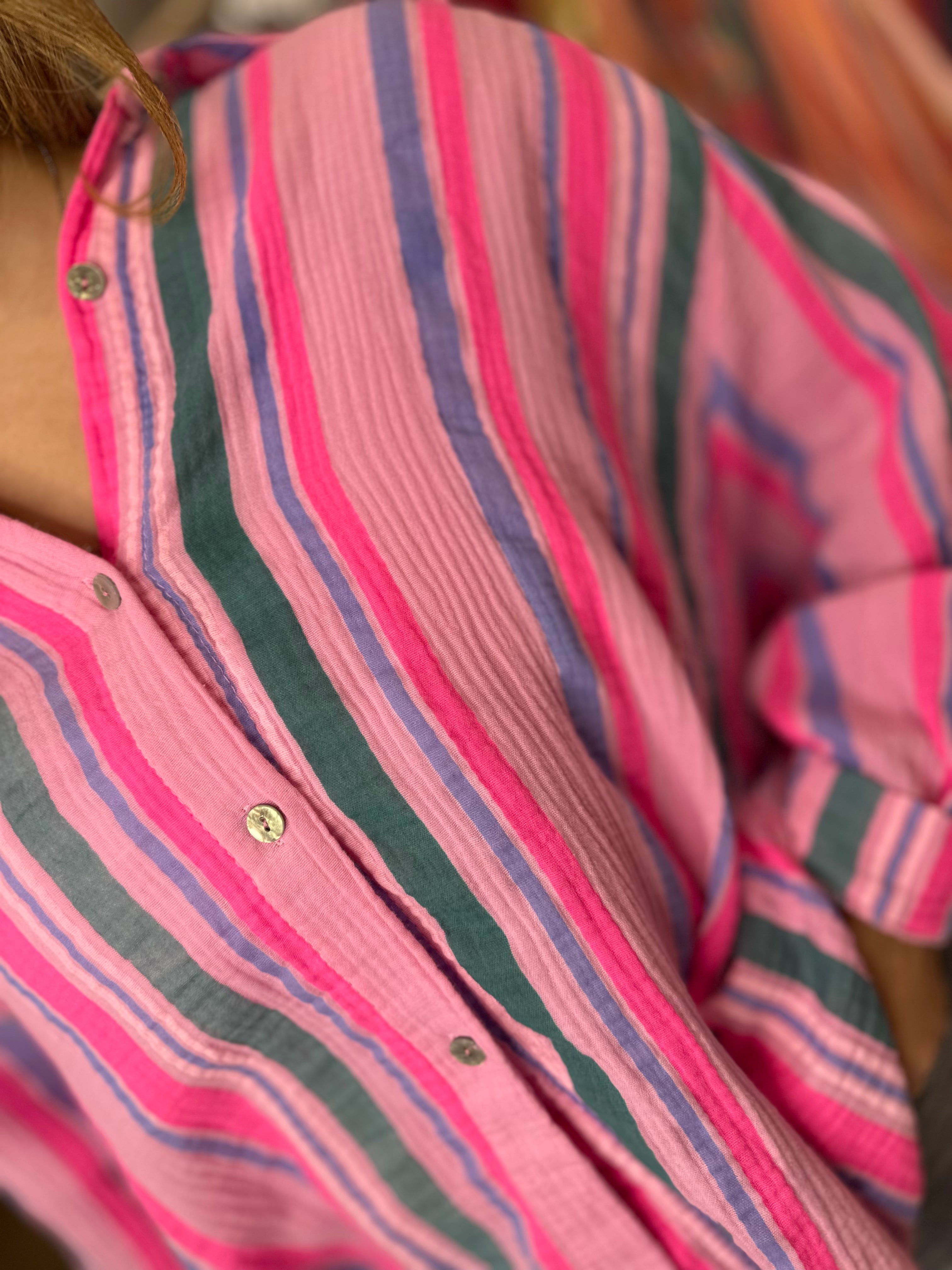 Eliza Striped Cheesecloth Shirt