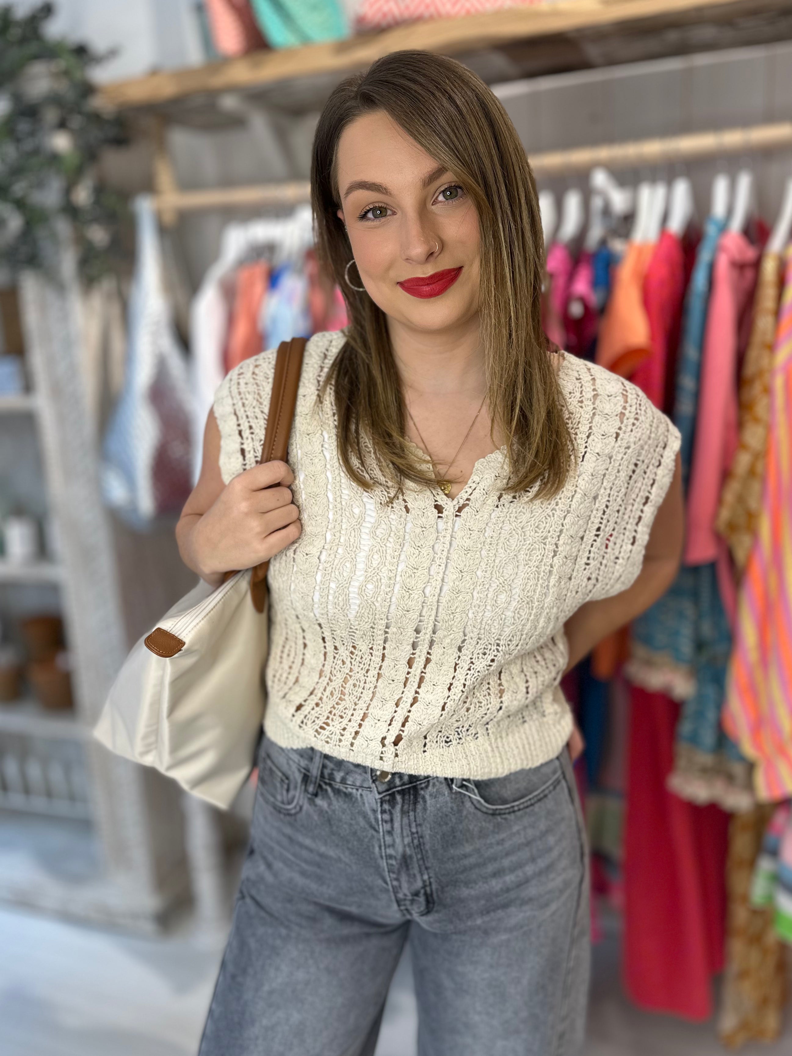 Freja Crochet Cap Sleeve