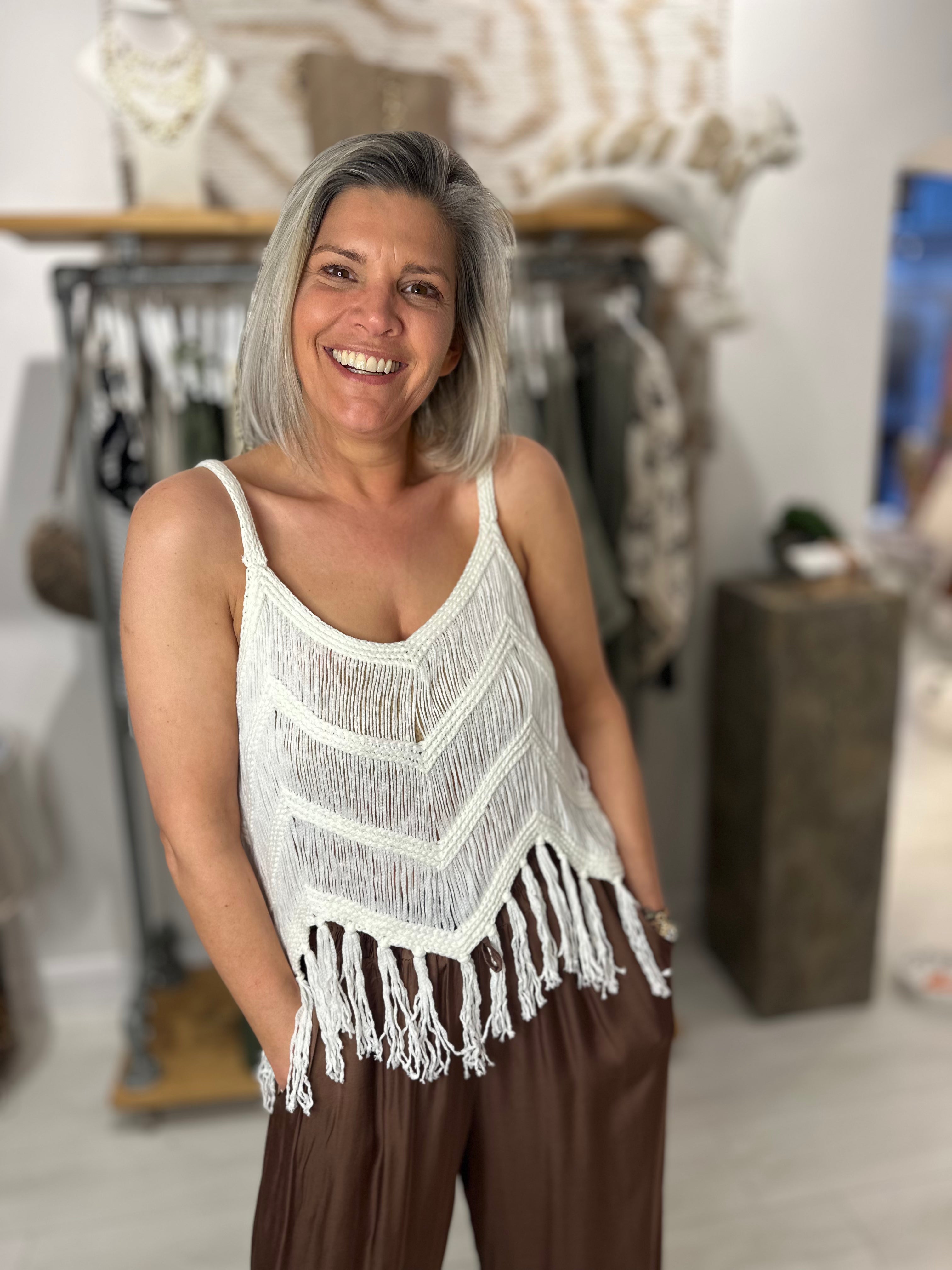 Nerea Tassel Knit Vest