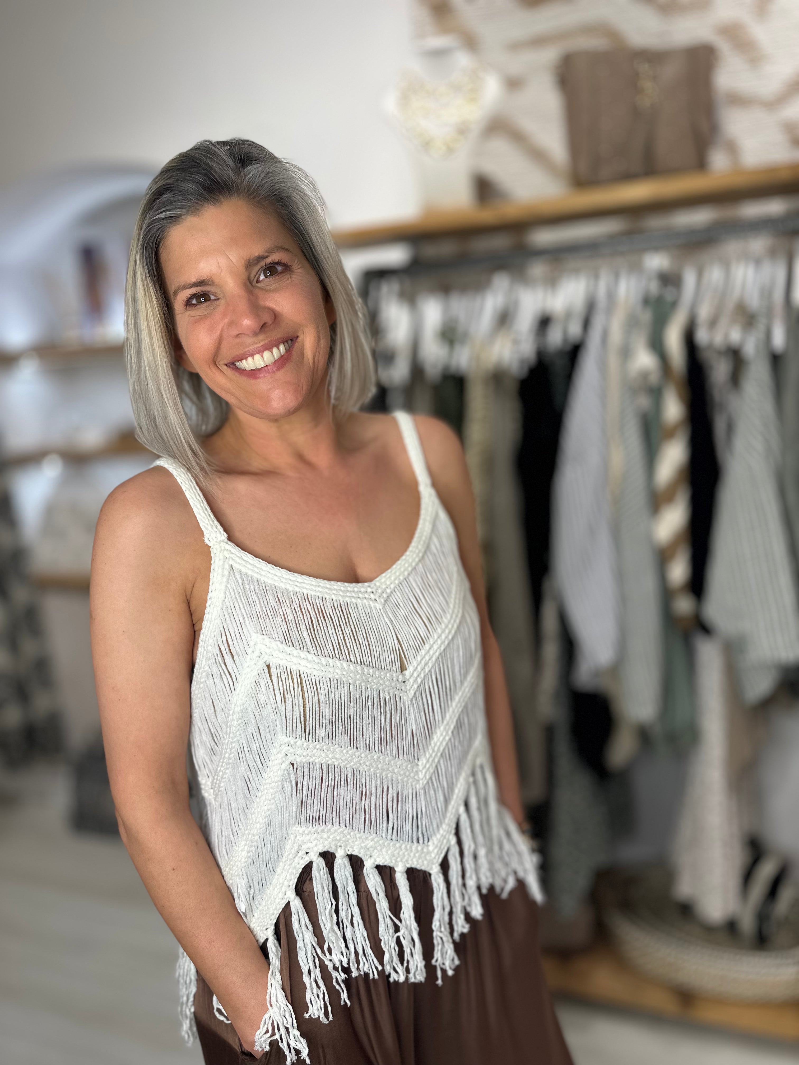 Nerea Tassel Knit Vest