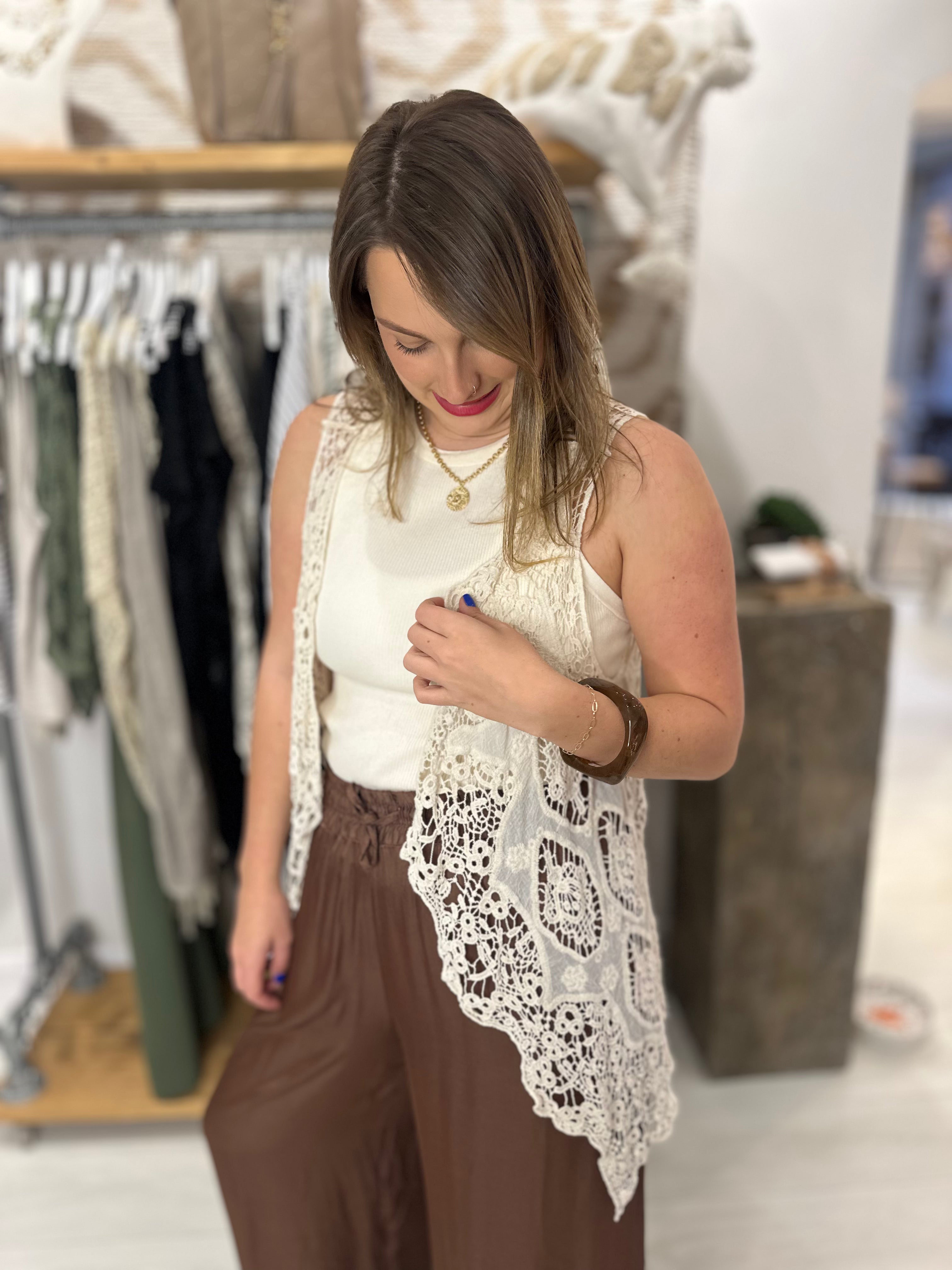 Astrid Crochet Waistcoat