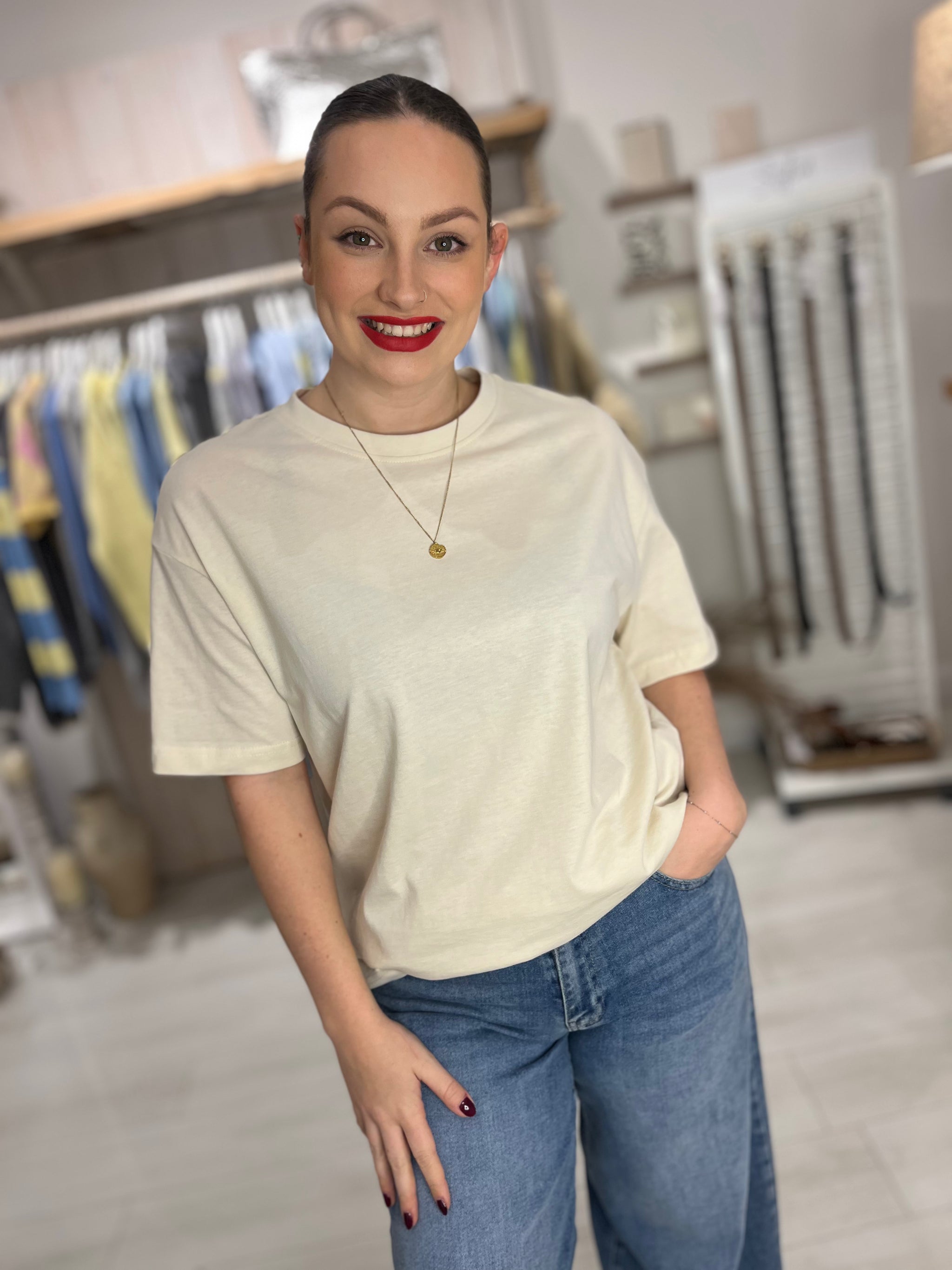 Styled Oversized Cotton Tee
