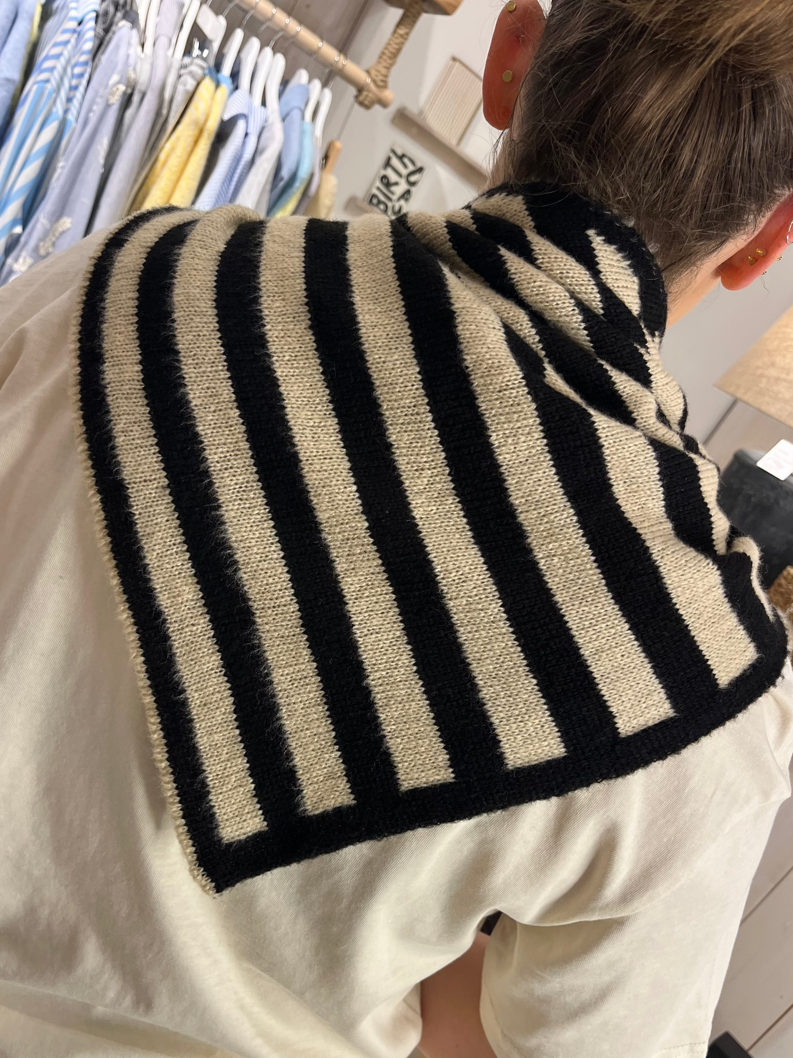 Striped Knitted Neckerchief