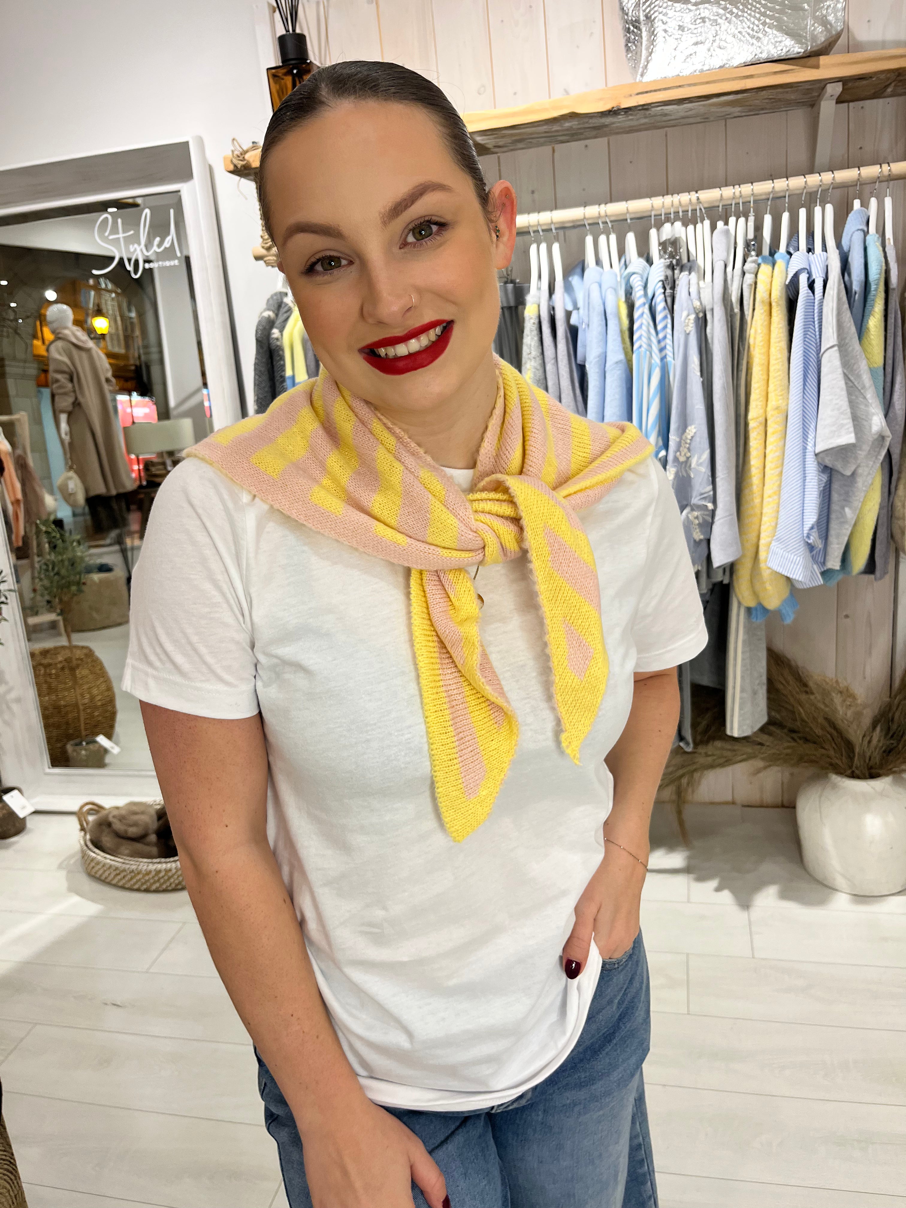 Striped Knitted Neckerchief