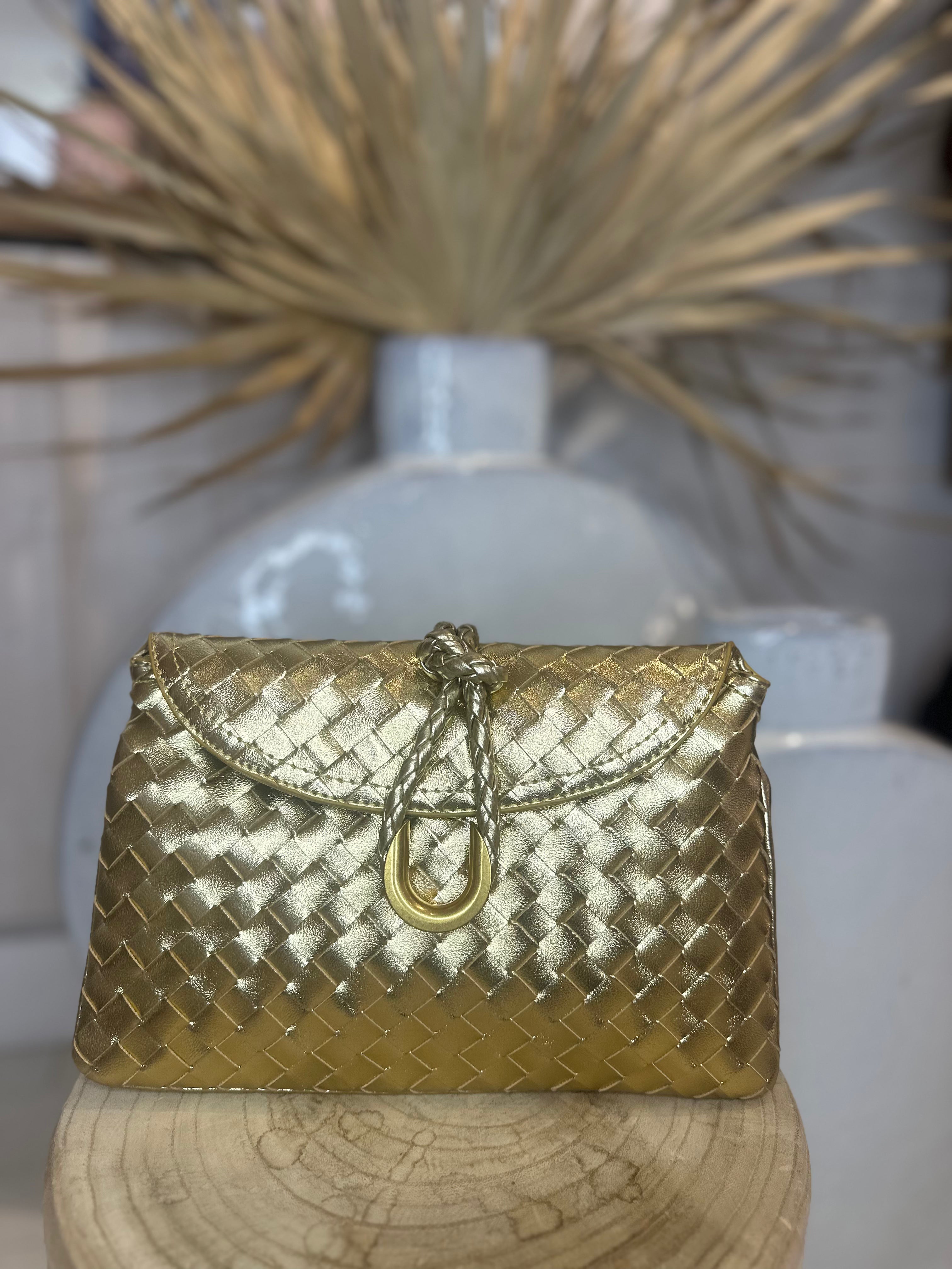 Boti Woven Box Clutch