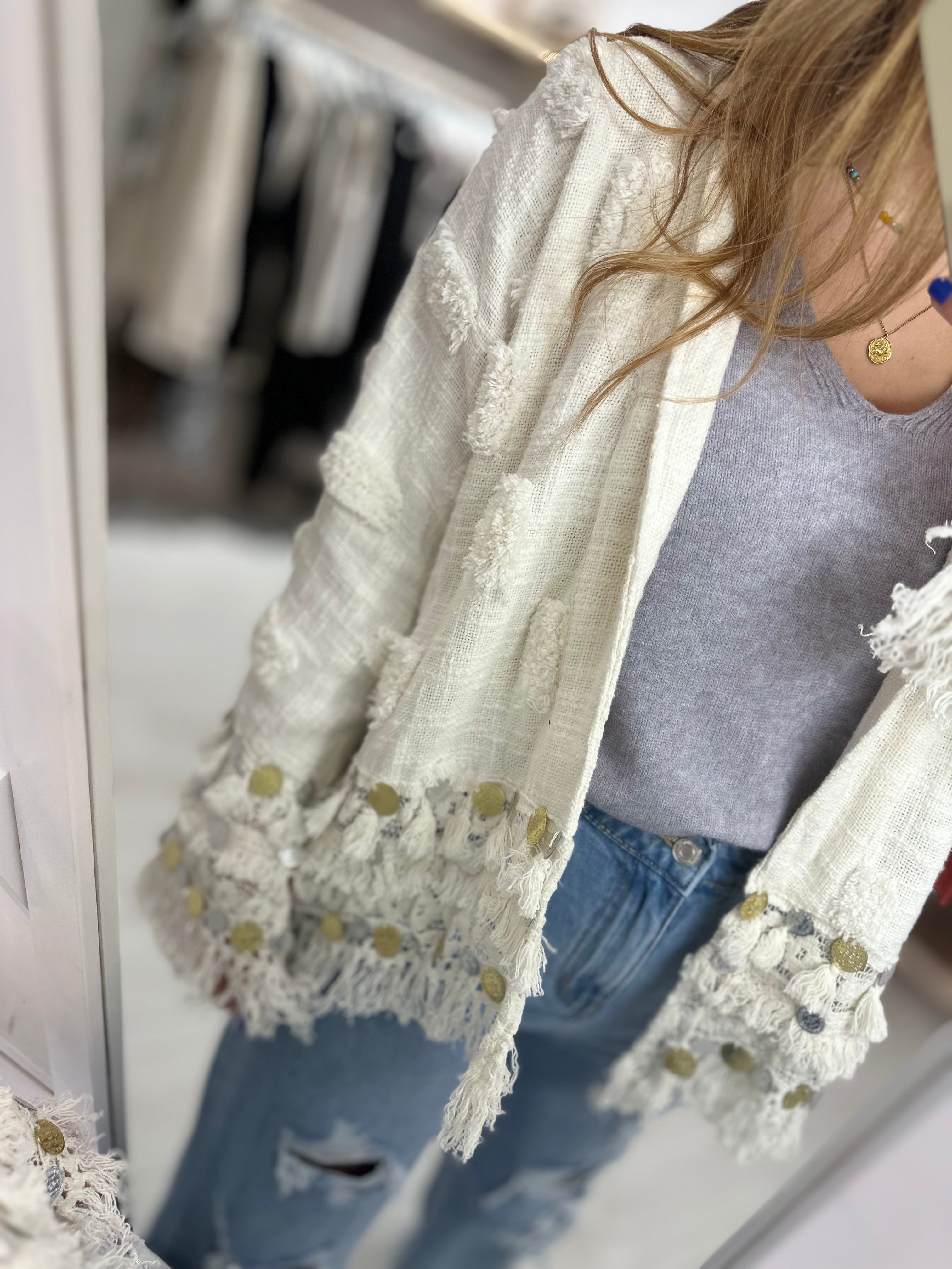 Boho Frayed Edge Jacket