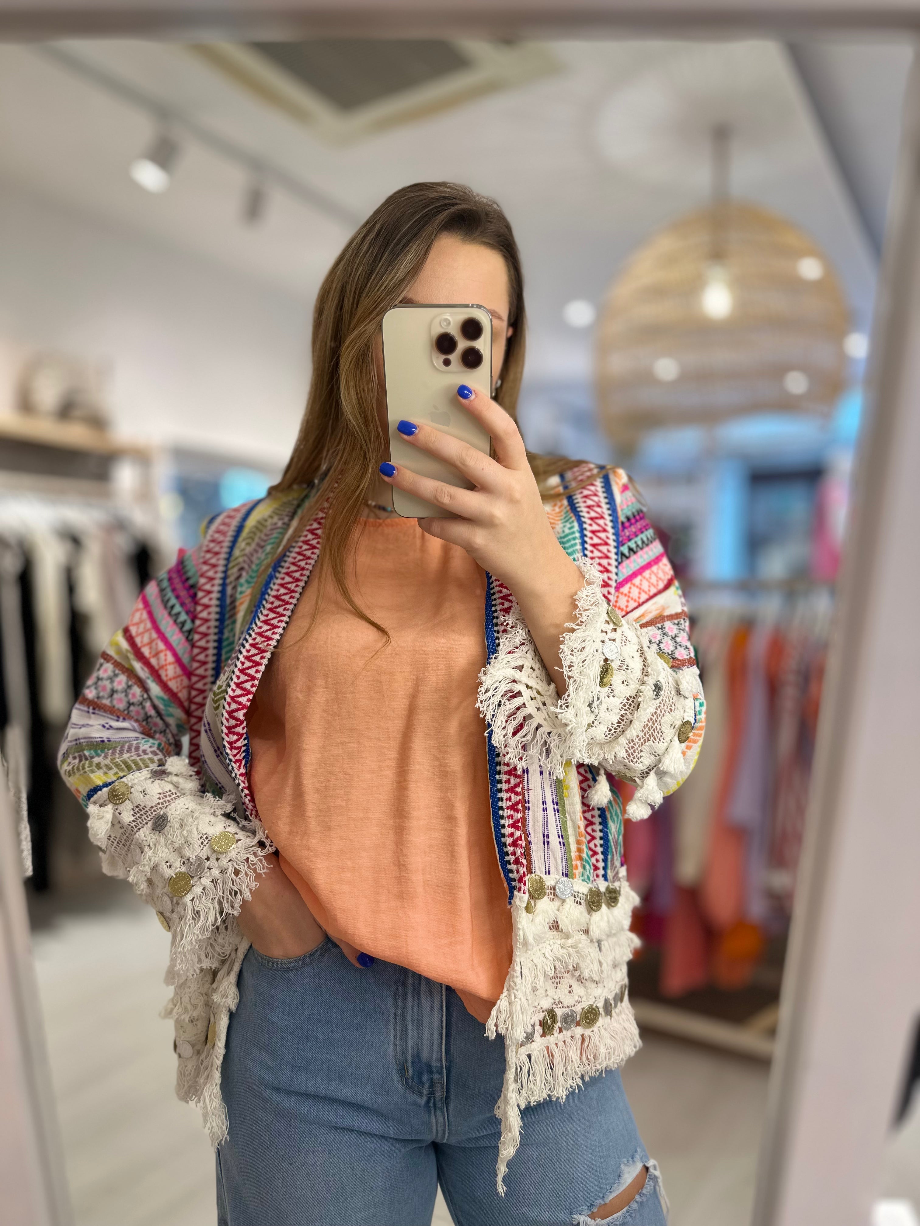 Boho Frayed Edge Jacket