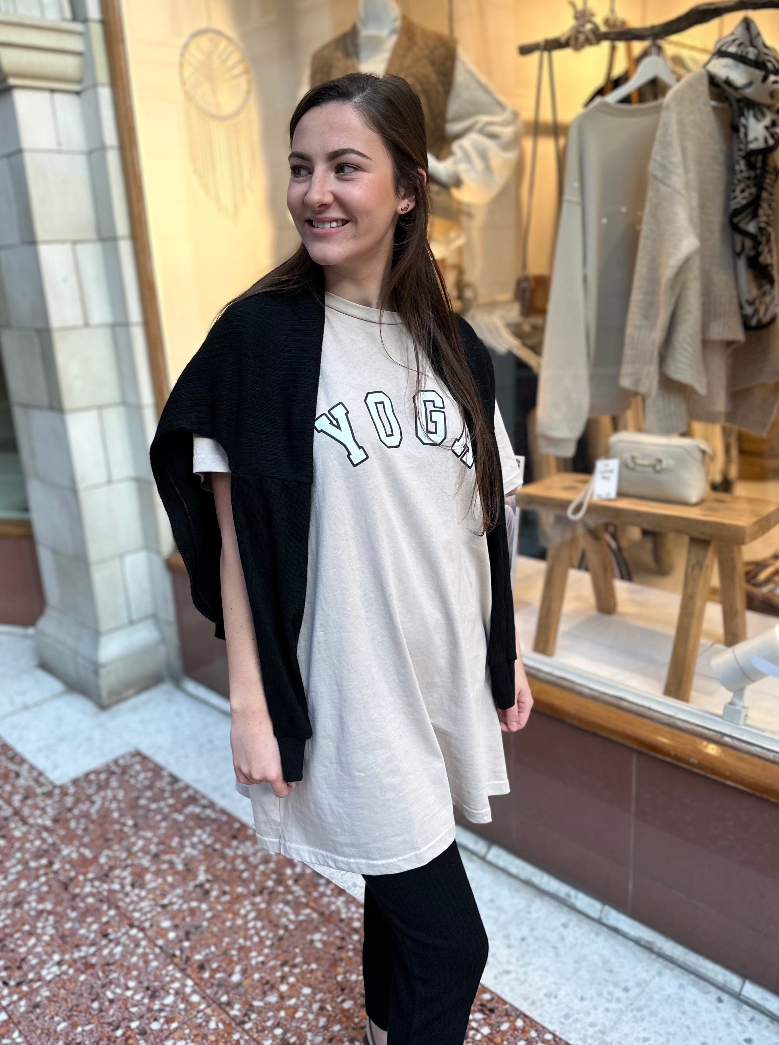 Oversized yoga top sales