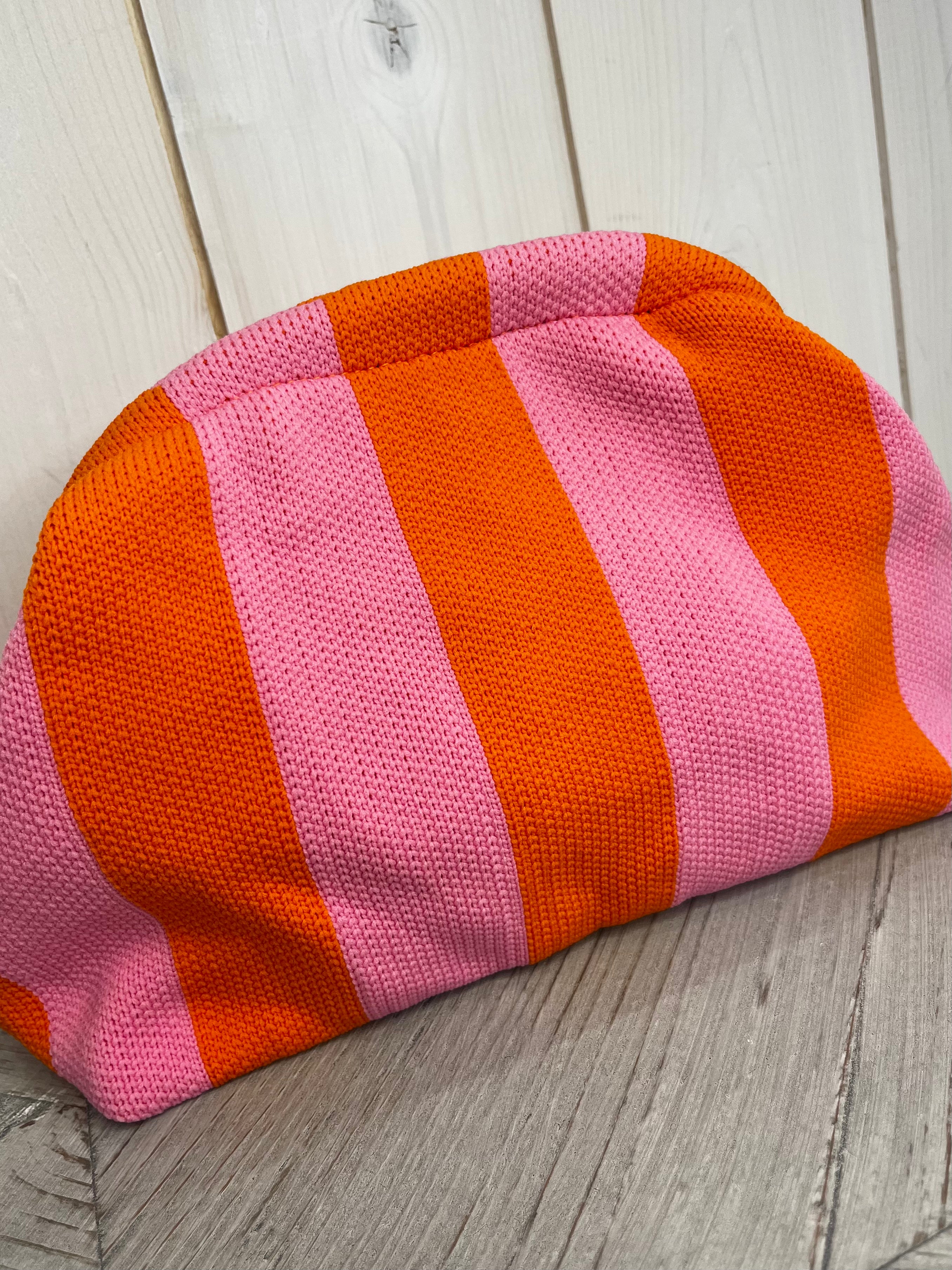 Rio Striped Clutch