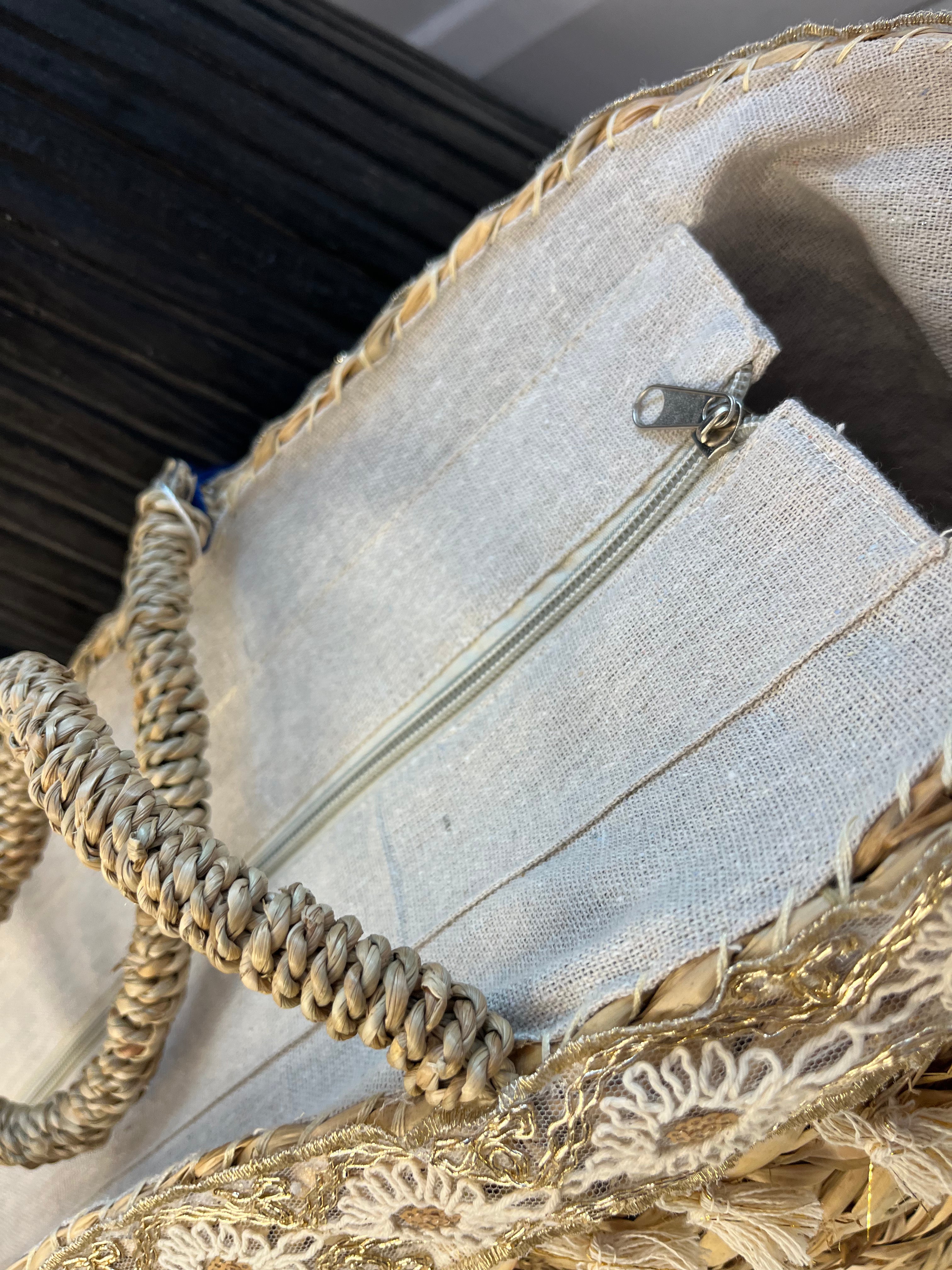 Zuri Oversized Straw Tote