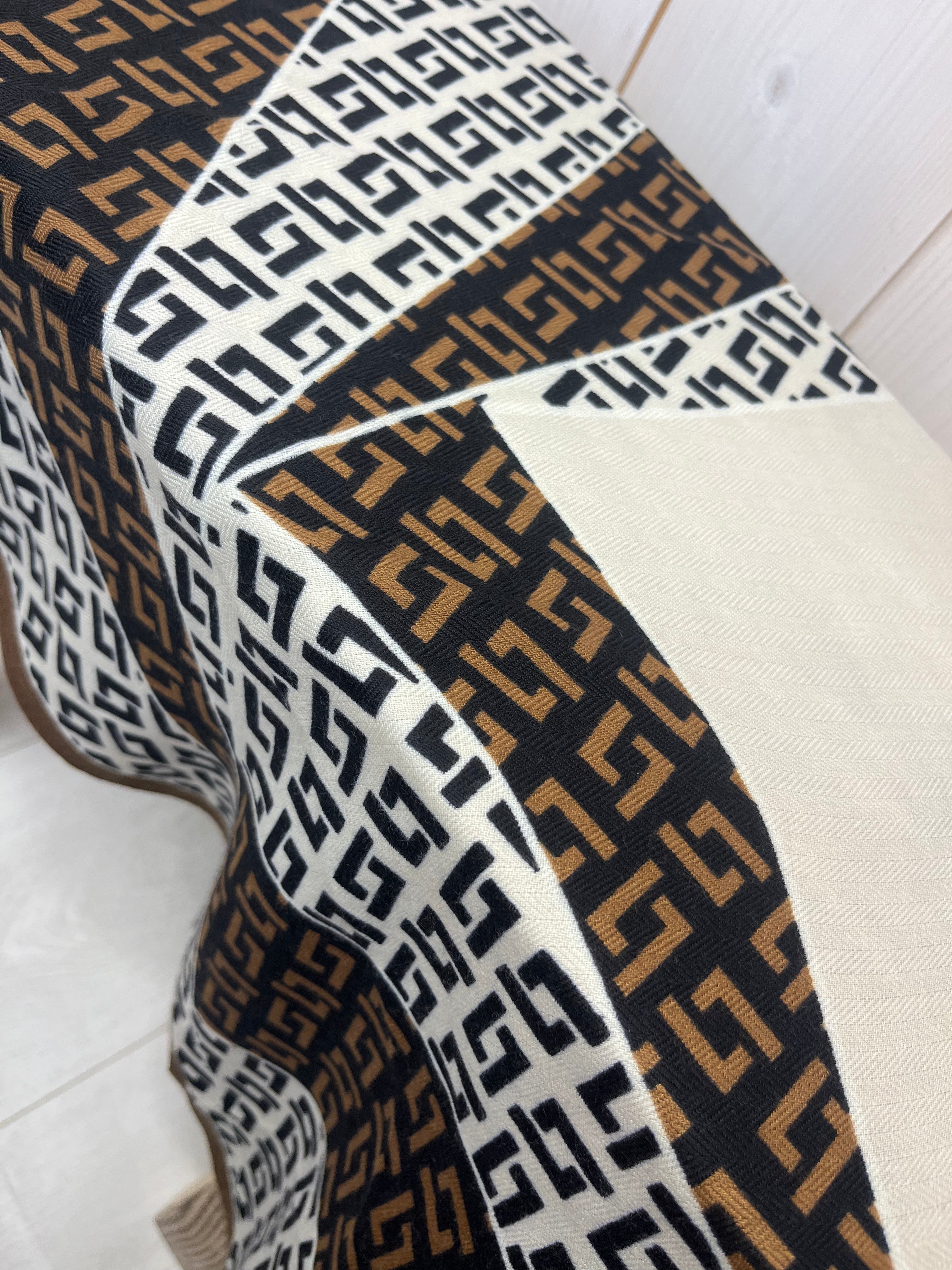 Aztec Geometric Print Scarf