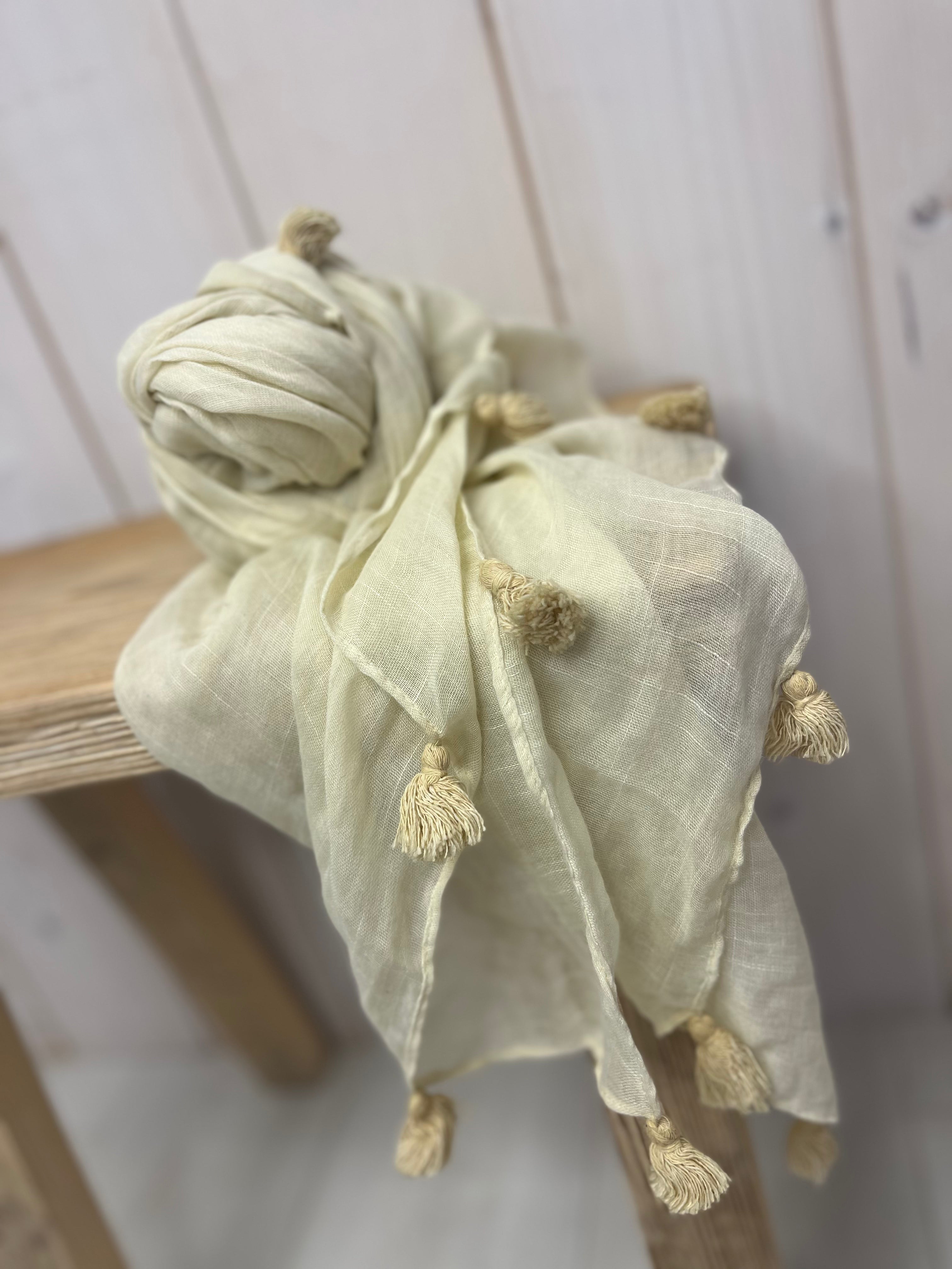 Tassel Lightweight Scarf