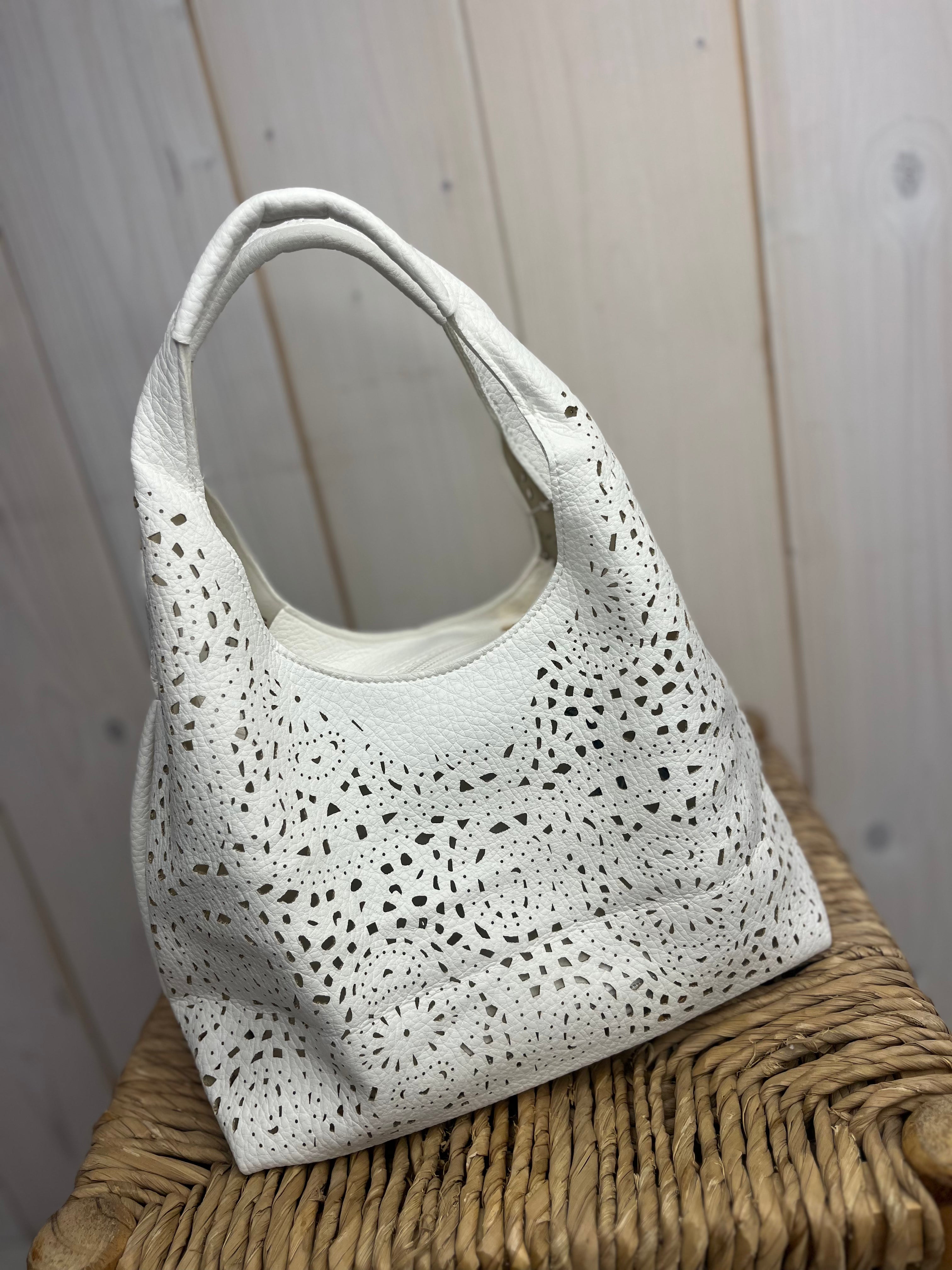 Lola Lazer Cut Clutch